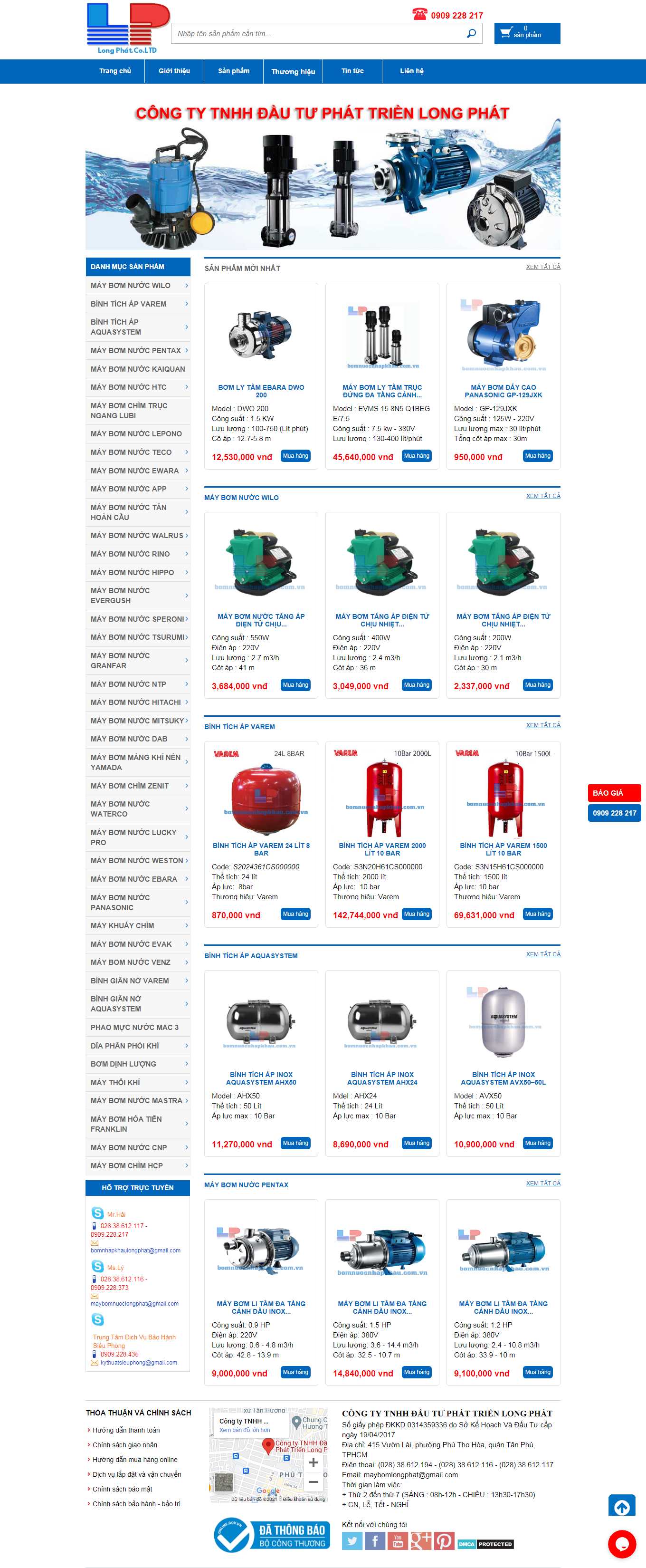 [maybomtructuyen] Thiết kế Website Web bán máy bơm - bomnuocnhapkhaucomvn