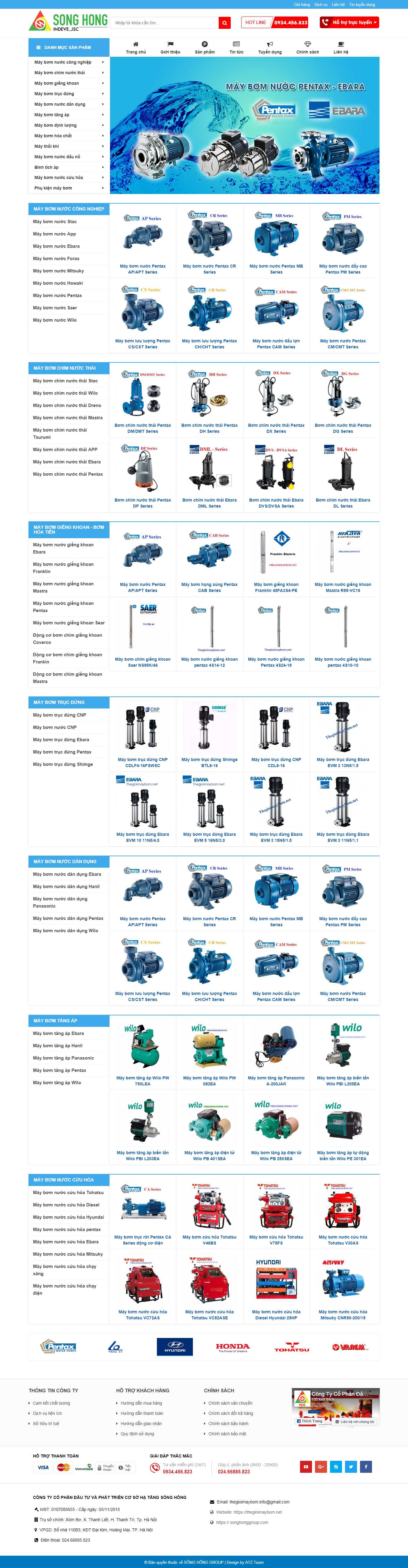 [maybomtructuyen] Thiết kế Website Web bán máy bơm - thegioimaybomnet