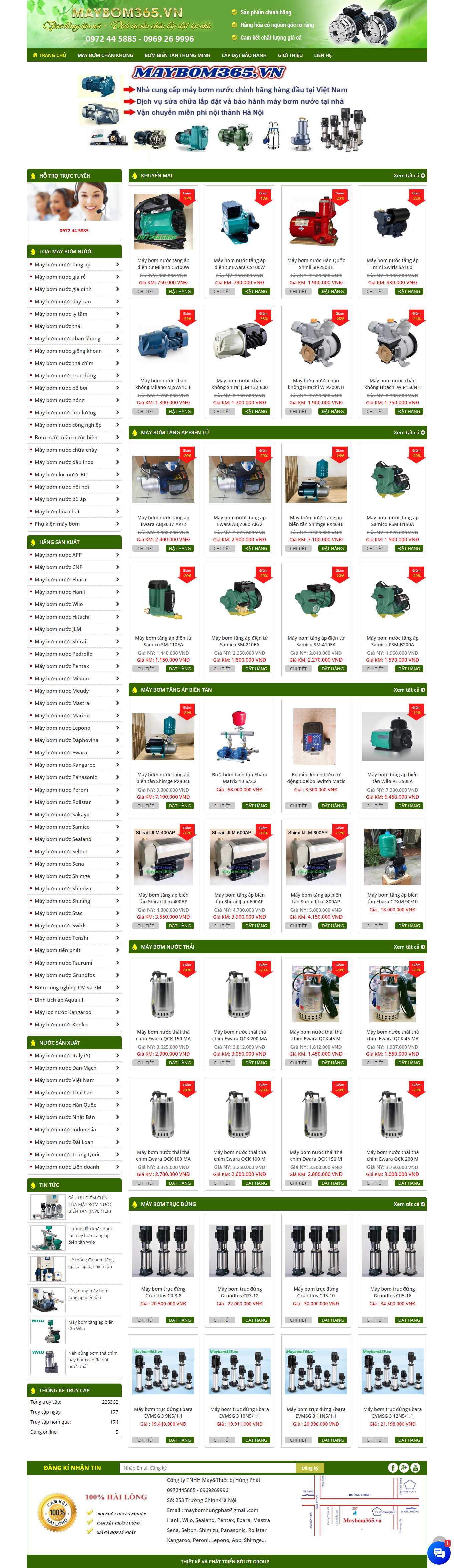 [maybomtructuyen] Thiết kế Website Web bán máy bơm - maybom365vn