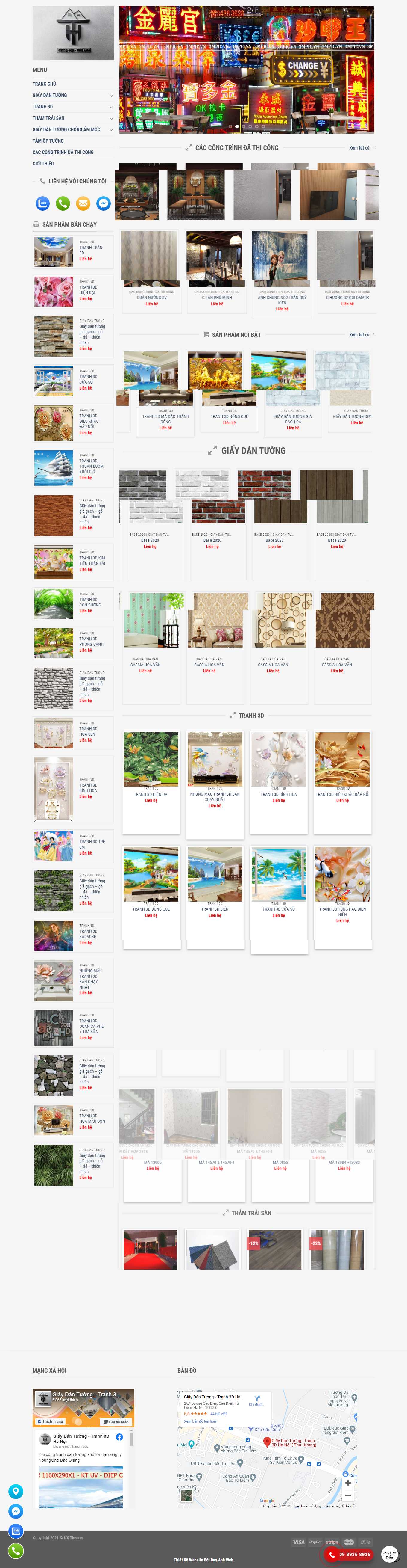 [giaydantuongnhaxinh] Thiết kế Website Web giấy dán tường cao cấp - dantuongthuhuongcom