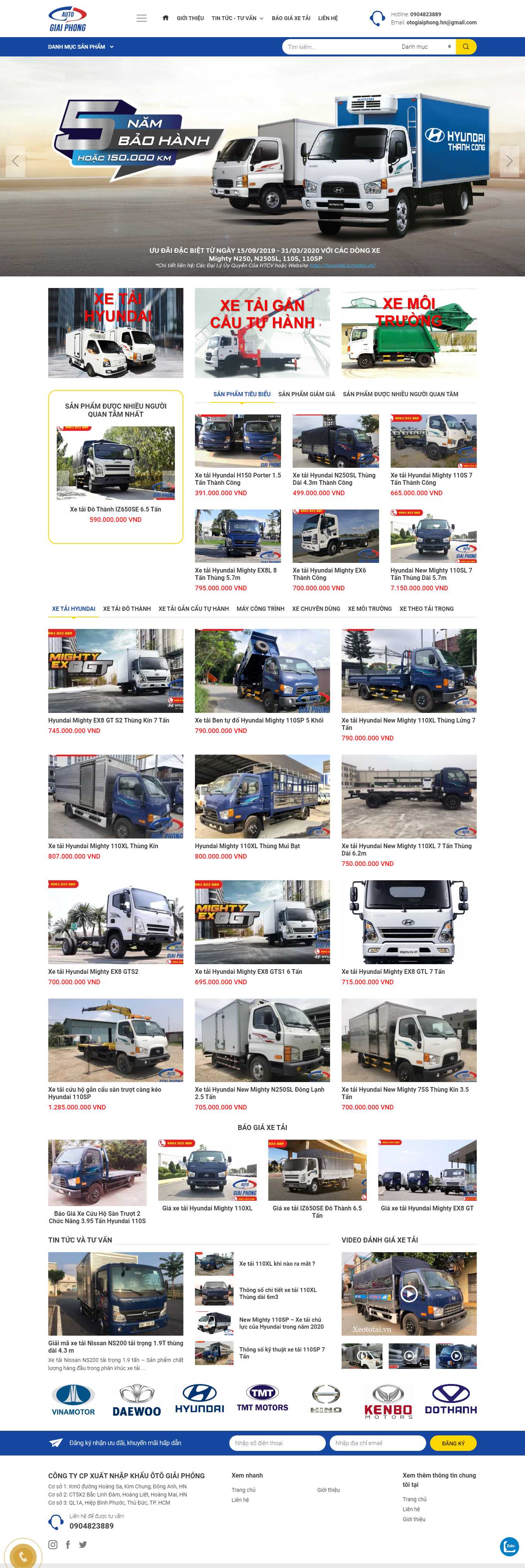 [nagoyavietnam] Thiết kế Website Web máy xúc, cần cẩu, máy công trình - otogiaiphongcom