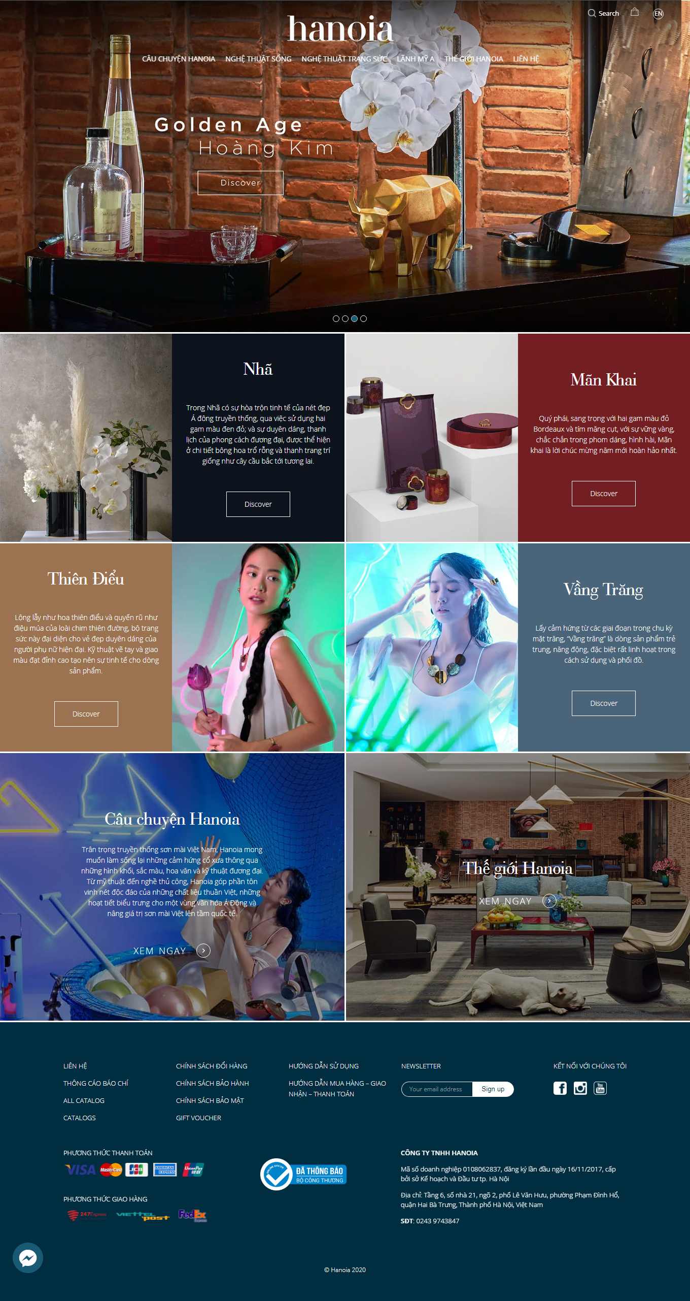 [skymond] Thiết kế Website Web vàng bạc, đá quý, trang sức - hanoiacom