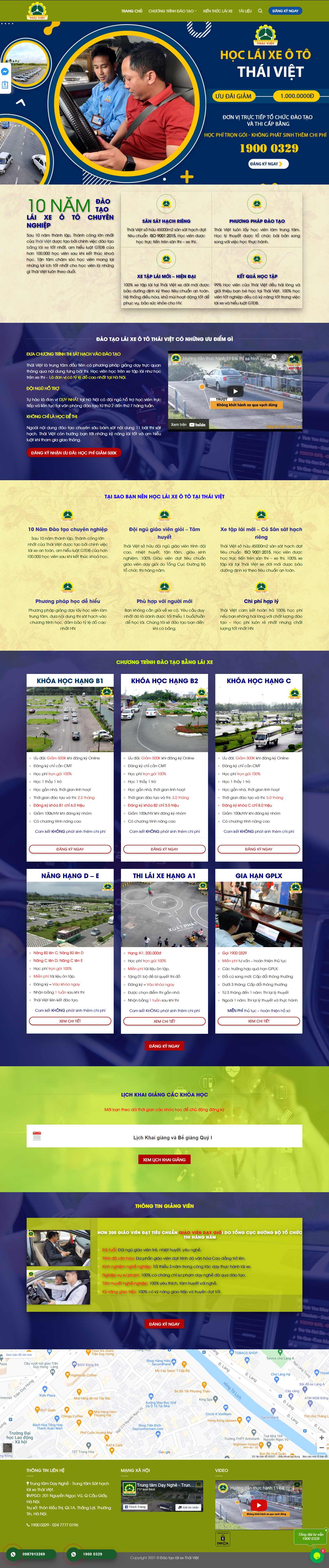 [trungtamdaotaolaixe] Thiết kế Website Web trung tâm đào tạo lái xe - daotaolaixethaivietcom