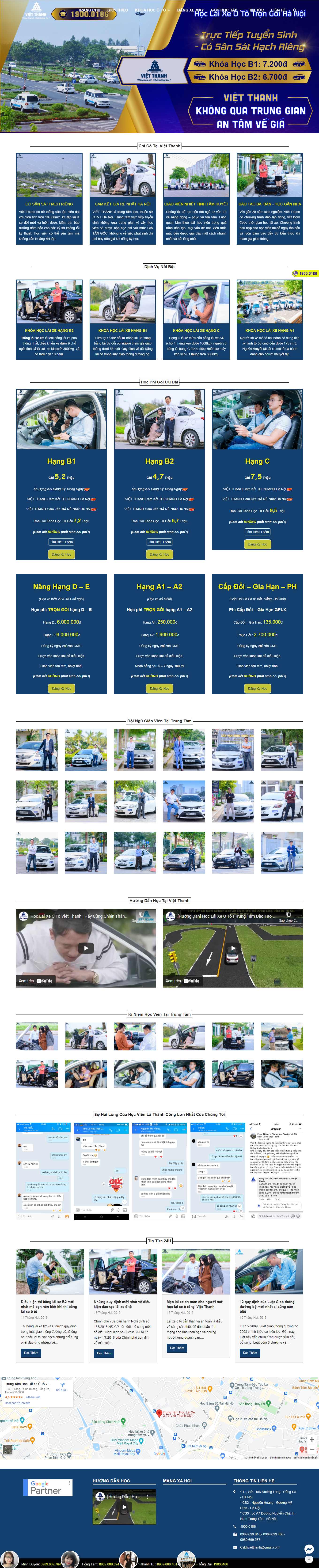 [trungtamdaotaolaixe] Thiết kế Website Web trung tâm đào tạo lái xe - daotaolaixevietthanhvn