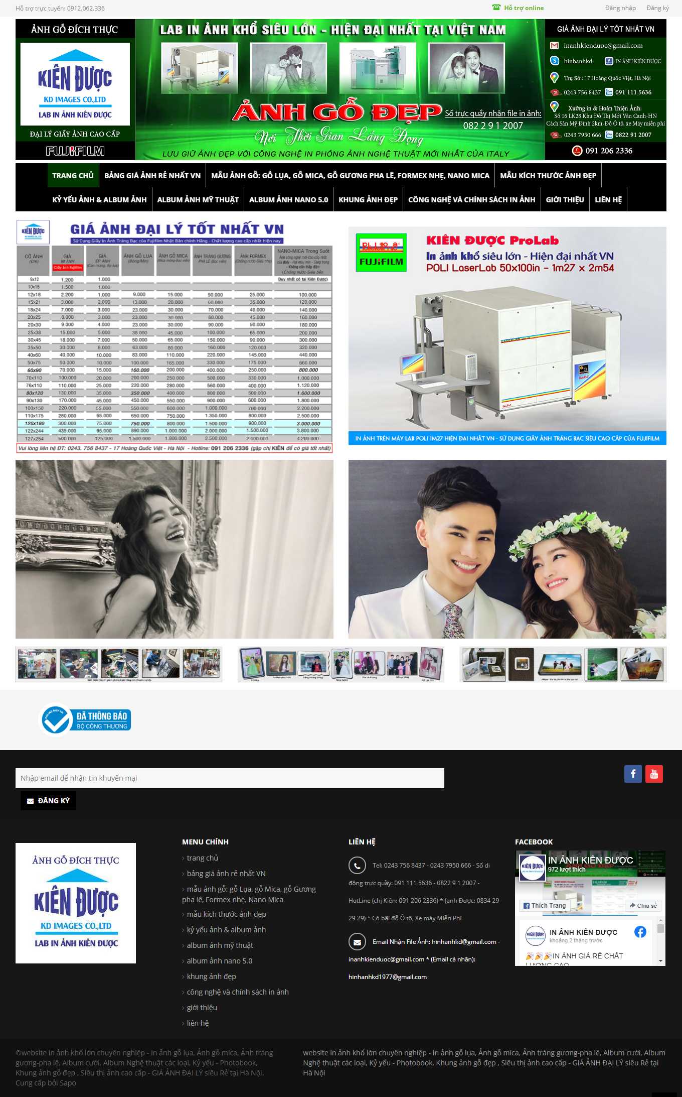 [vietcanvas] Thiết kế Website Web bán khung tranh ảnh - wwwsieuthianhvn