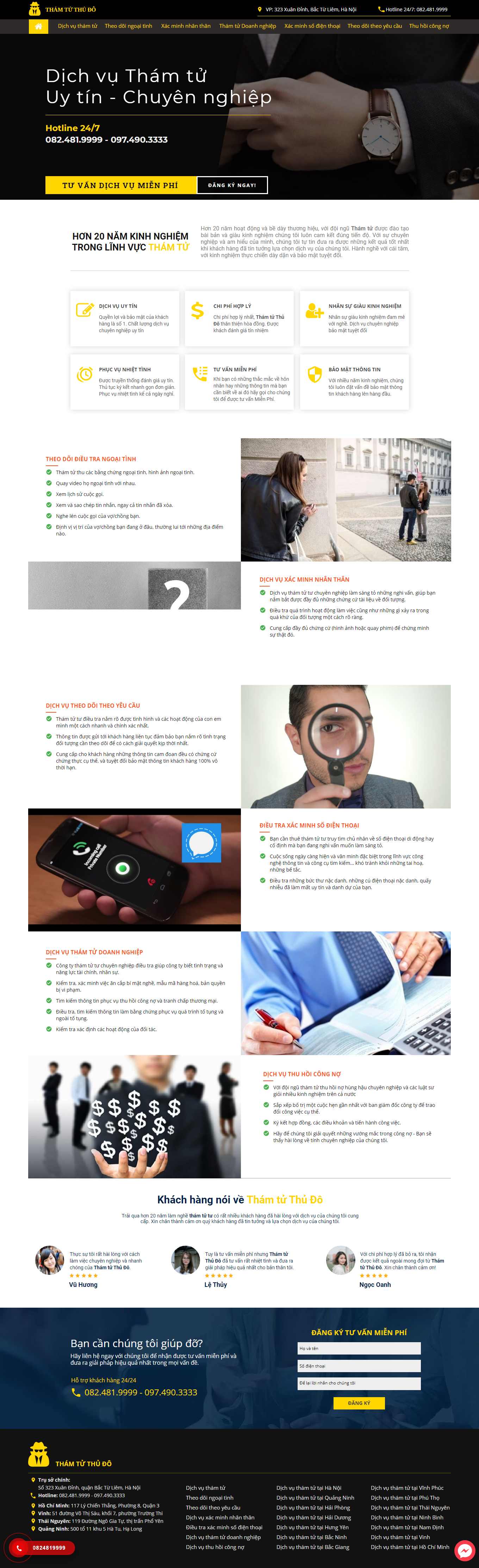 [thamtutuhaiphong] Thiết kế Website Web công ty thám tử - wwwthamtuthudocomvn