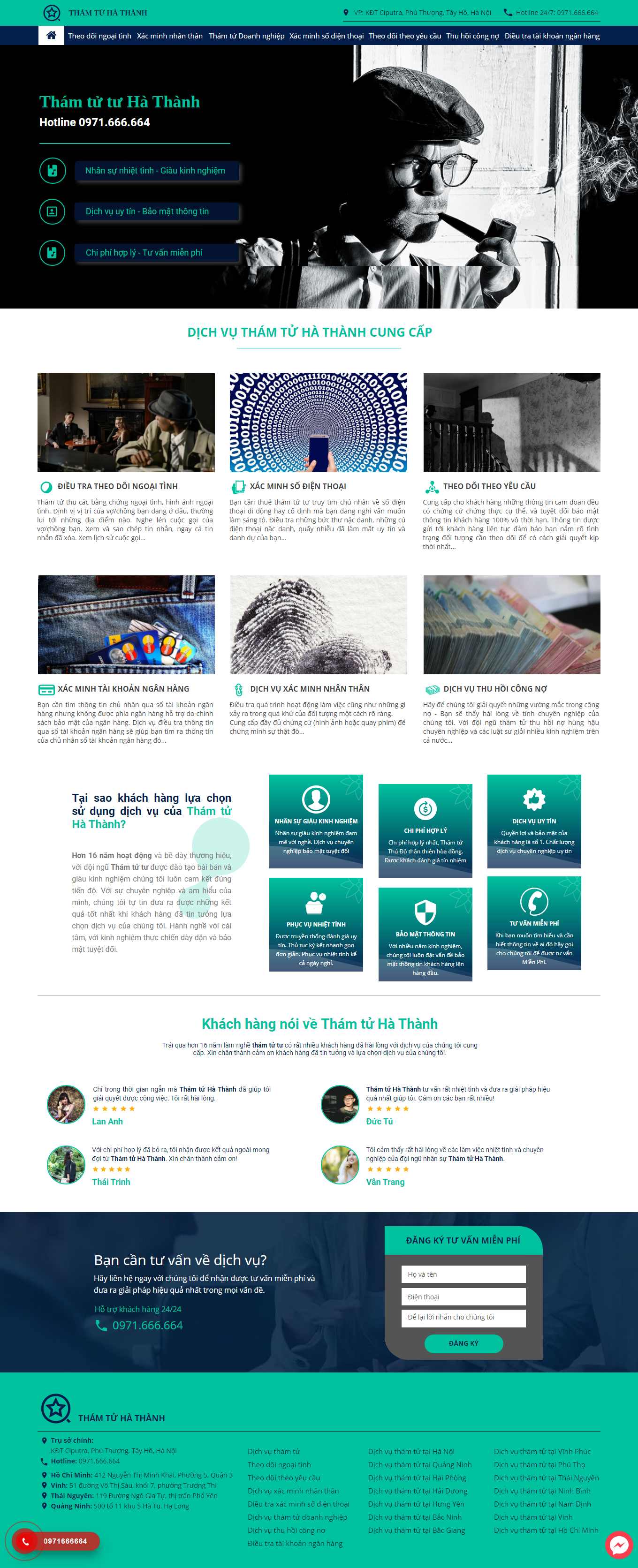 [thamtutuhaiphong] Thiết kế Website Web công ty thám tử - wwwdichvuthamtuthudocom