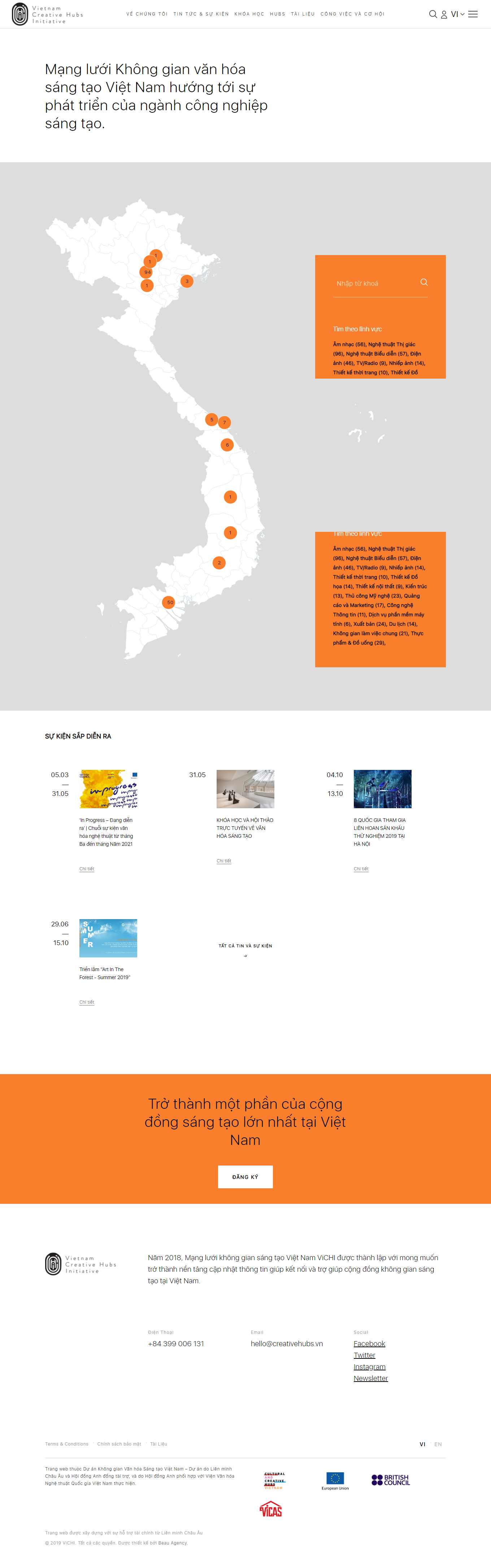 [hoabinhevents] Thiết kế Website Web tổ chức sự kiện, truyền thông - creativehubsvn