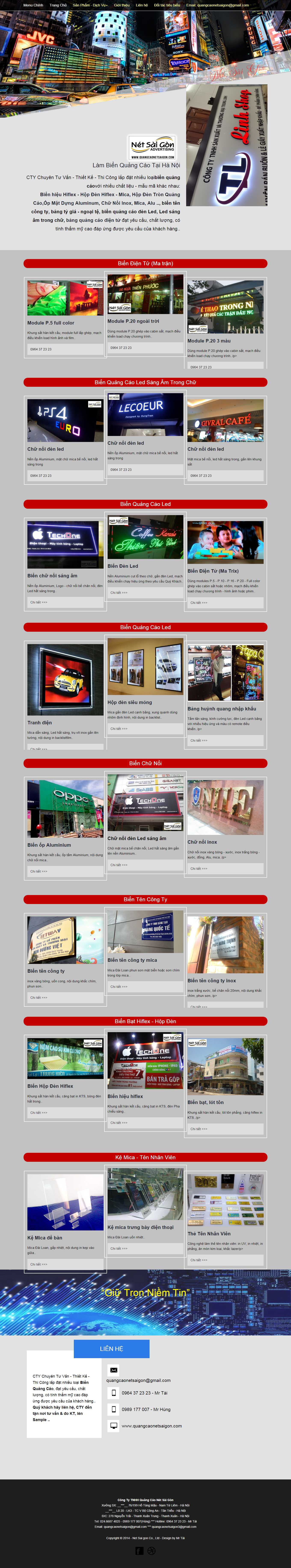 [quangcaonetviethn] Thiết kế Website Web làm biển quảng cáo - quangcaonetsaigoncom