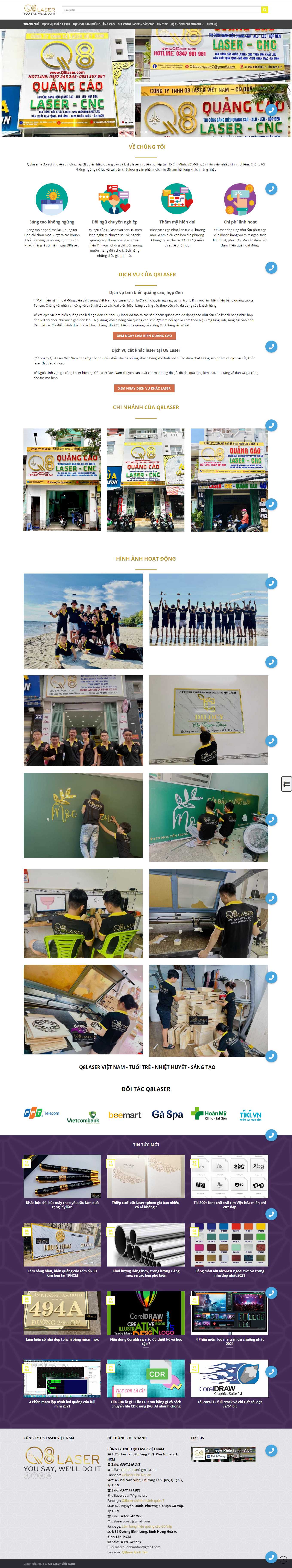 [ghevanminh] Thiết kế Website Web bán bàn ghế văn phòng - q8lasercom