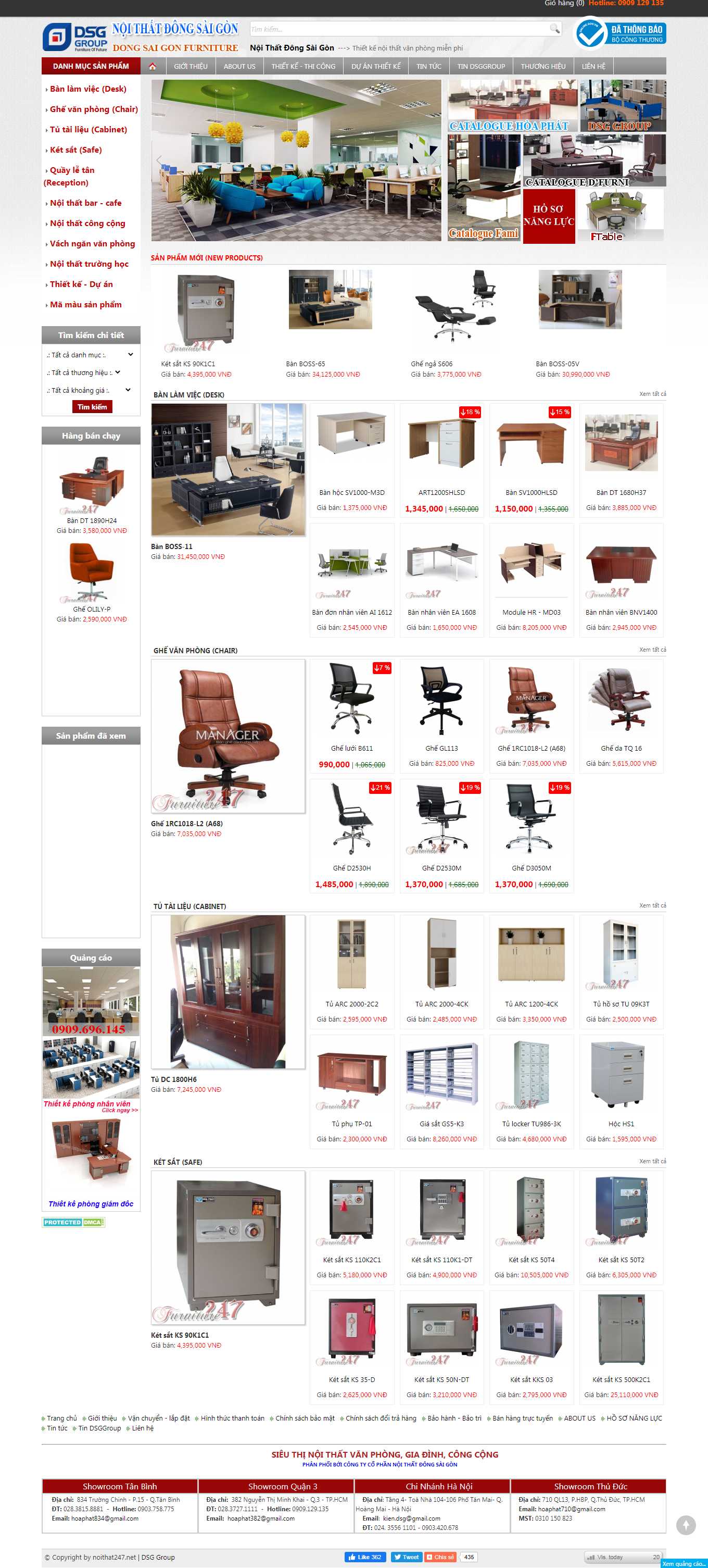 [ketsatphutai] Thiết kế Website Web bán két sắt - noithat247net