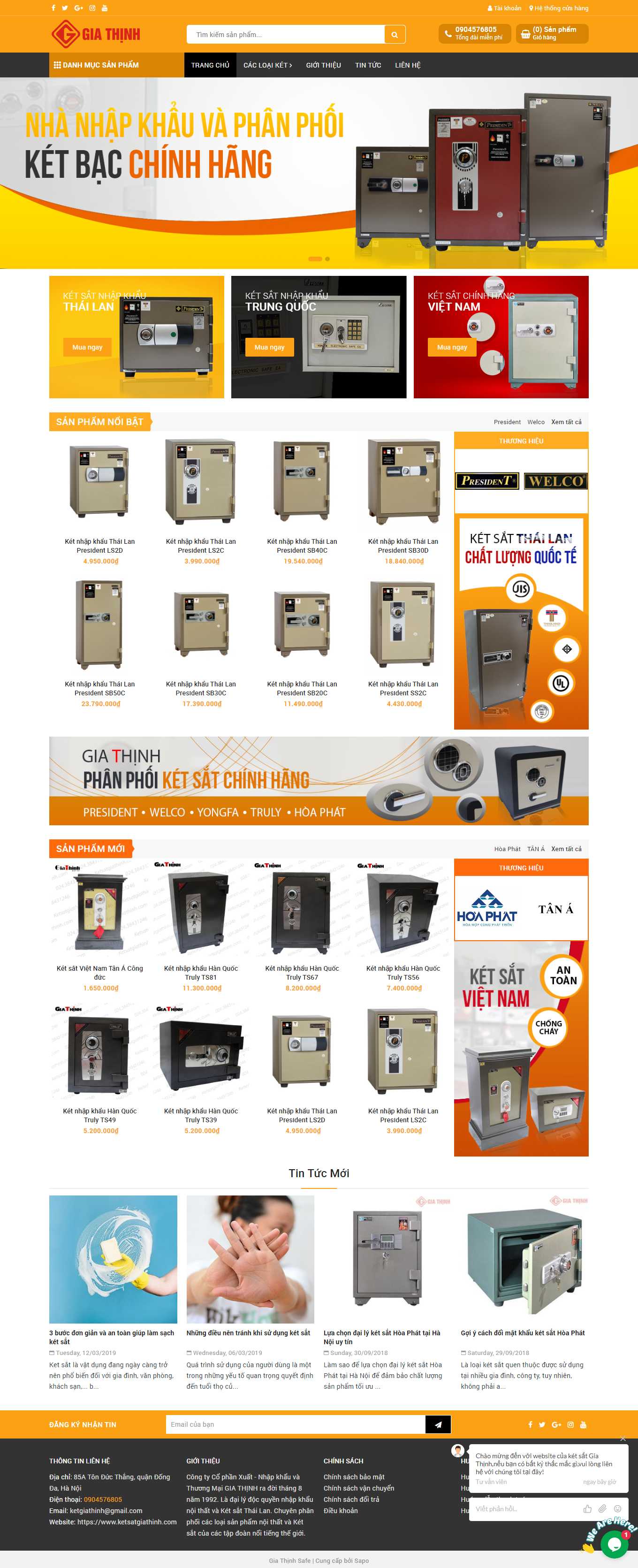[ketsatphutai] Thiết kế Website Web bán két sắt - wwwketsatgiathinhcom