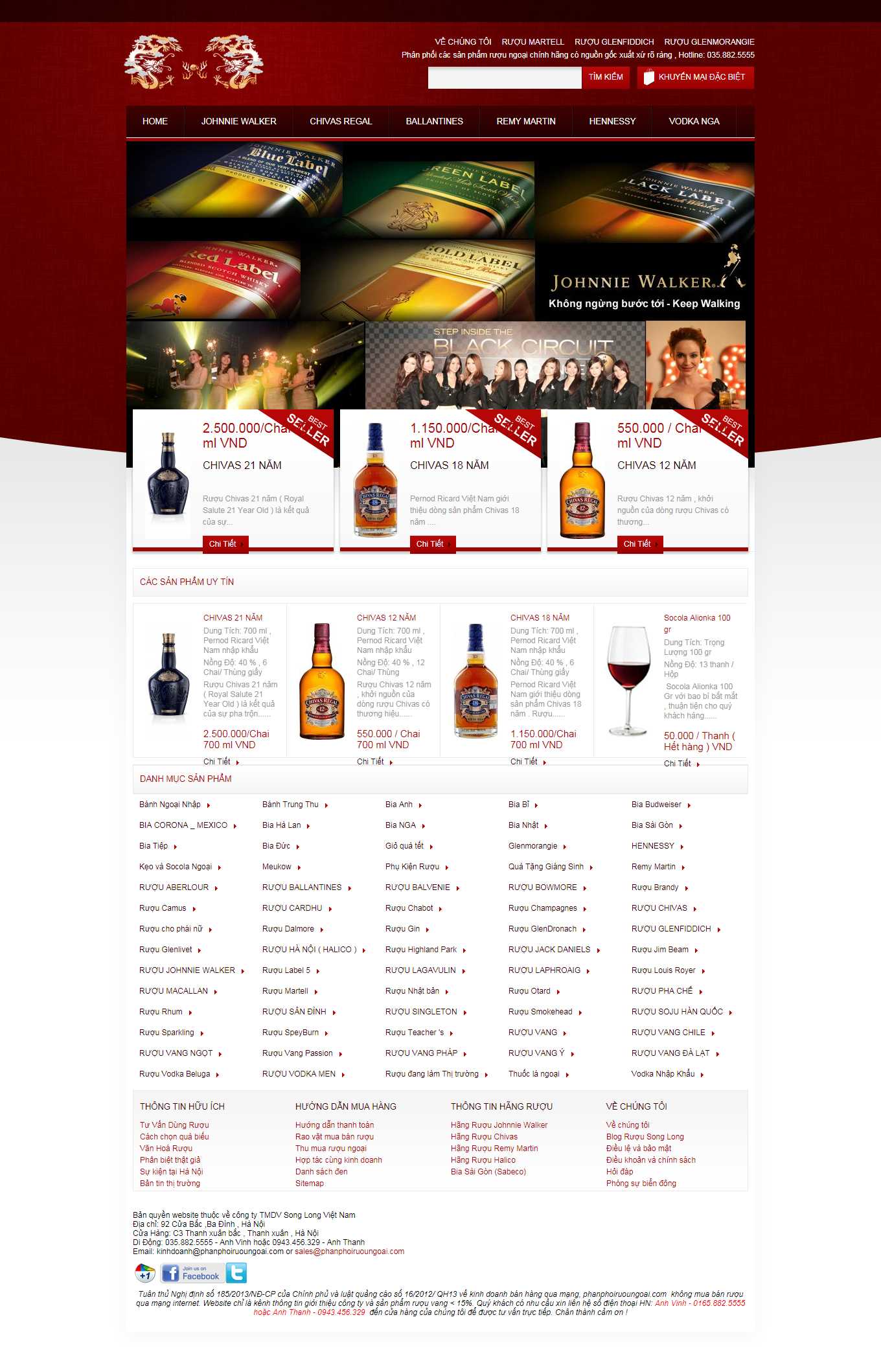 [khoruou] Thiết kế Website Web bán rượu tây, rượu ta, rượu ngoại - wwwphanphoiruoungoaicom