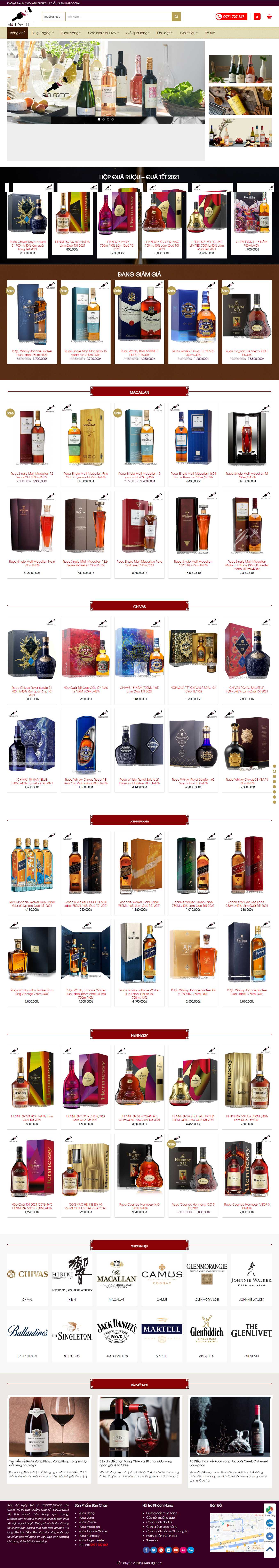 [khoruou] Thiết kế Website Web bán rượu tây, rượu ta, rượu ngoại - ruousgcom
