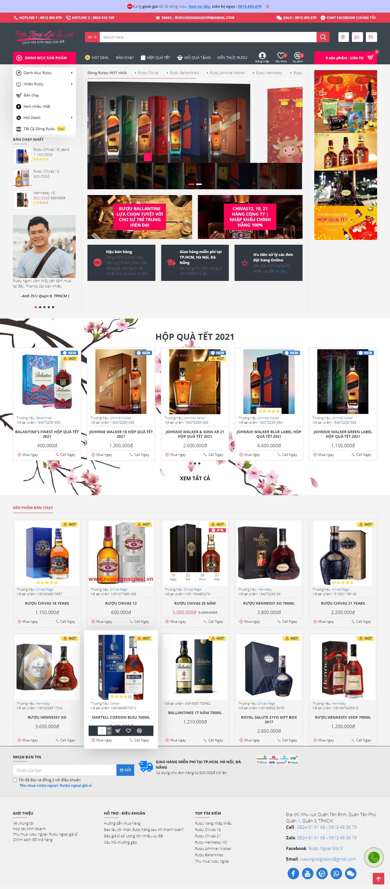 [khoruou] Thiết kế Website Web bán rượu tây, rượu ta, rượu ngoại - ruoungoaigiasivn