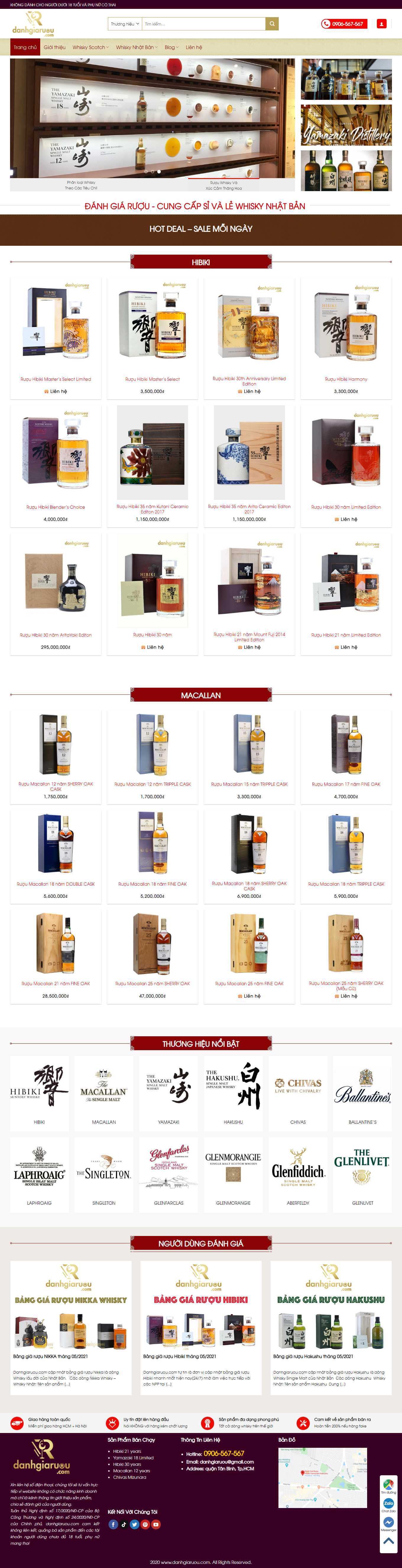 [khoruou] Thiết kế Website Web bán rượu tây, rượu ta, rượu ngoại - danhgiaruoucom