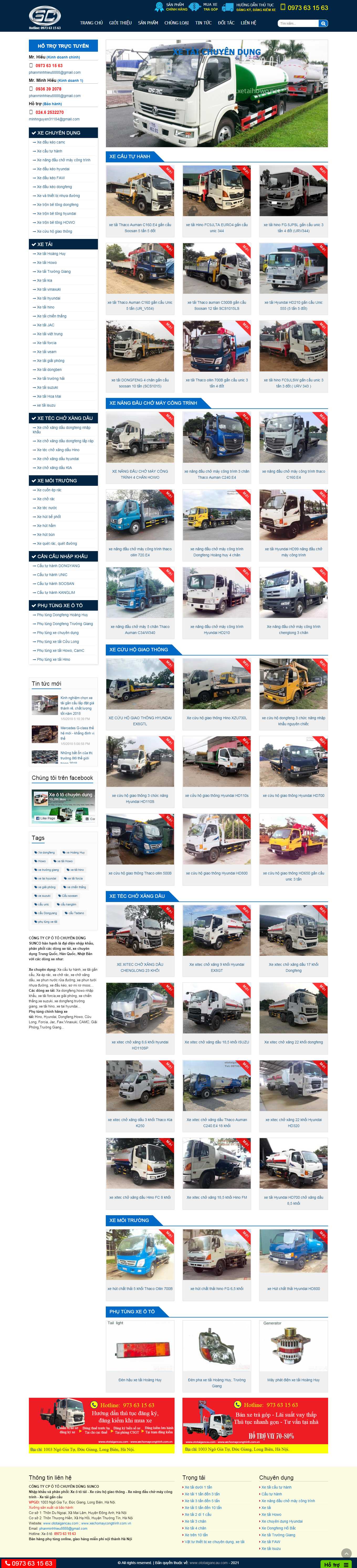 [shopxehoi] Thiết kế Website Web bán đồ chơi ô tô, linh kiện ô tô - ototaigancaucom