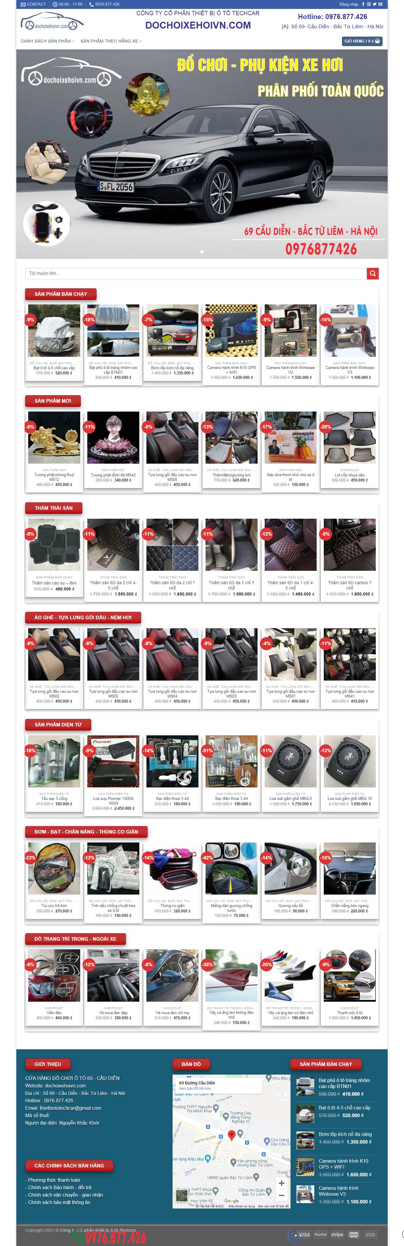 [shopxehoi] Thiết kế Website Web bán đồ chơi ô tô, linh kiện ô tô - dochoixehoivncom