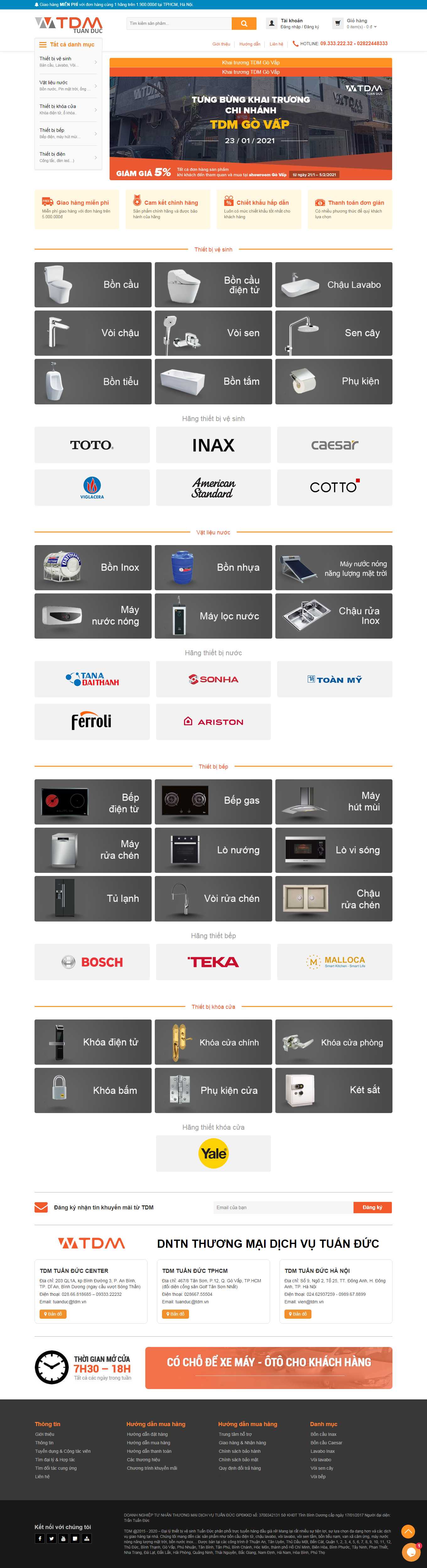 [beponline24h] Thiết kế Website Web thiết bị nhà bếp cao cấp - wwwtdmvn