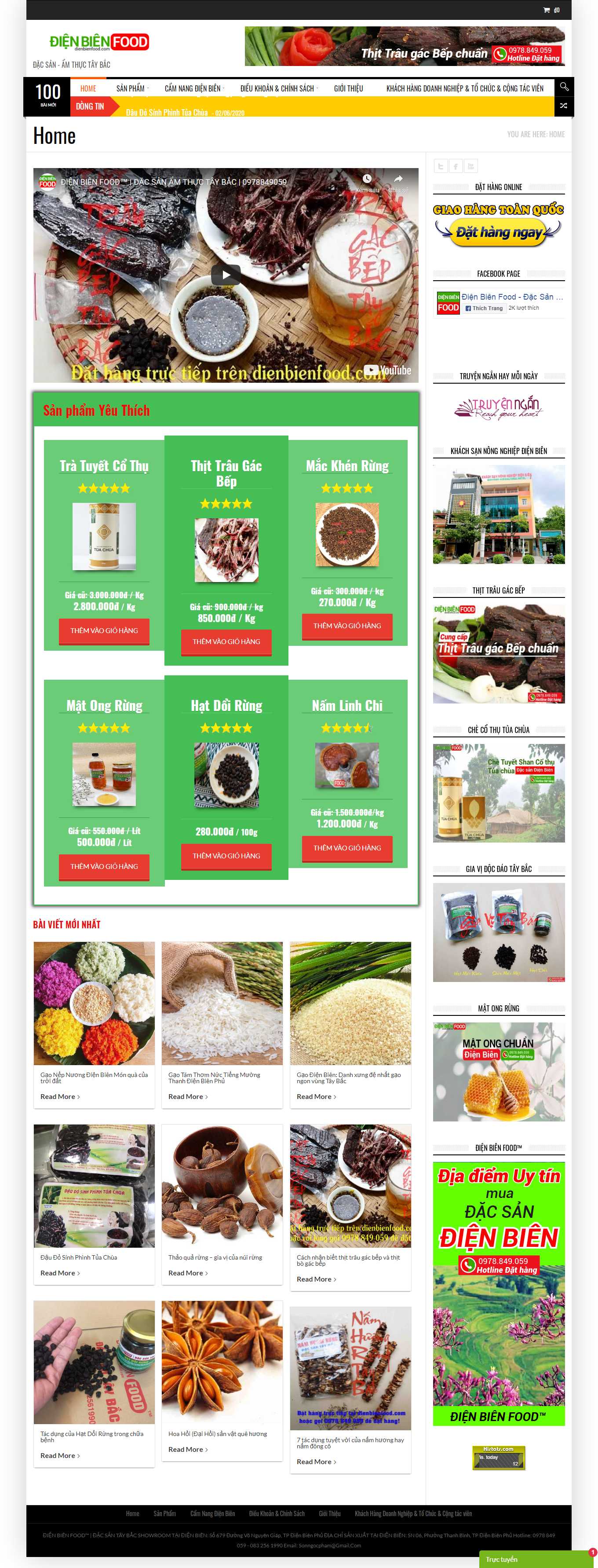 [gaongonvihafood] Thiết kế Website Web bán gạo sạch - dienbienfoodcom