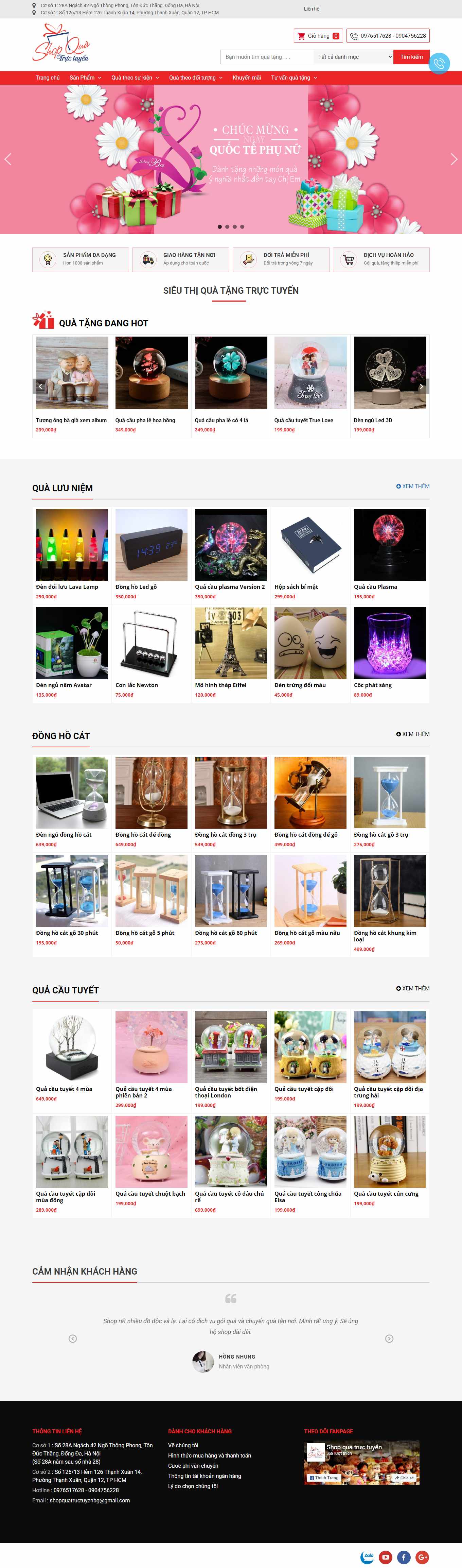 [qing68] Thiết kế Website Web bán đồ xách tay, hàng order - shopquatructuyencom