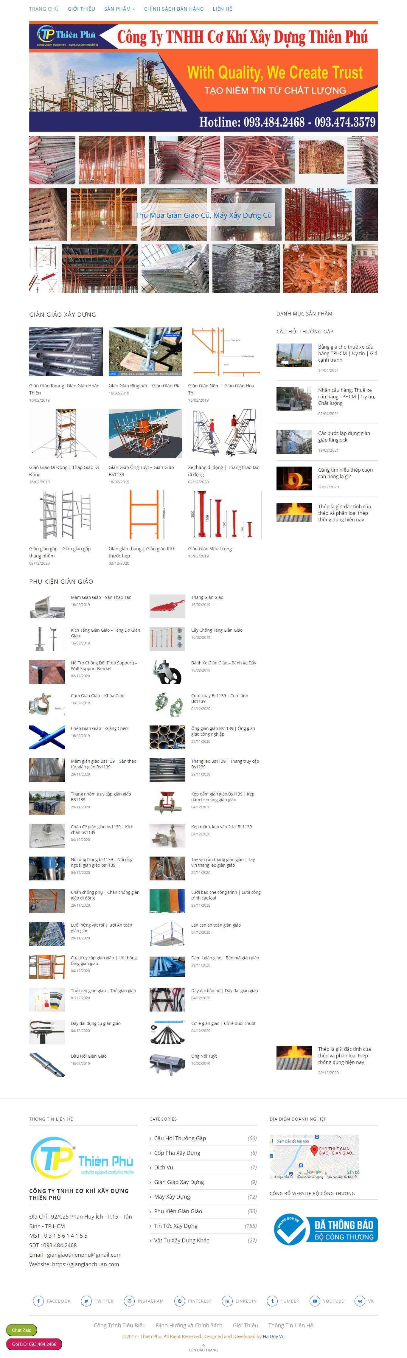 [giacongcokhihaiphong] Thiết kế Website Web xưởng cơ khí - giangiaochuancom