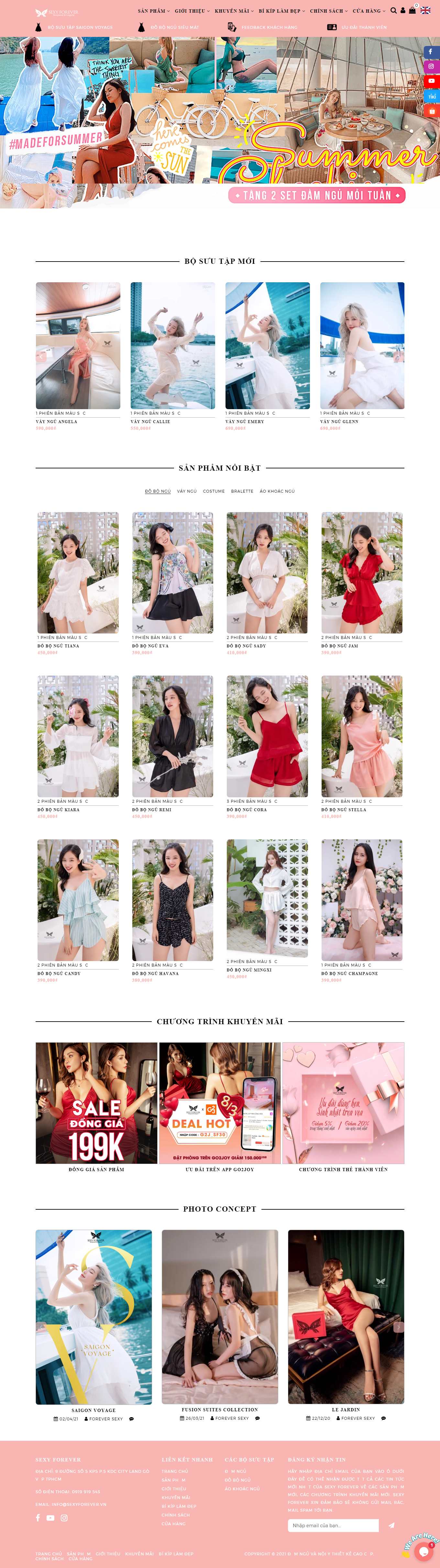 Thiết kế Website Web bán đồ ăn chay - sexyforevervn