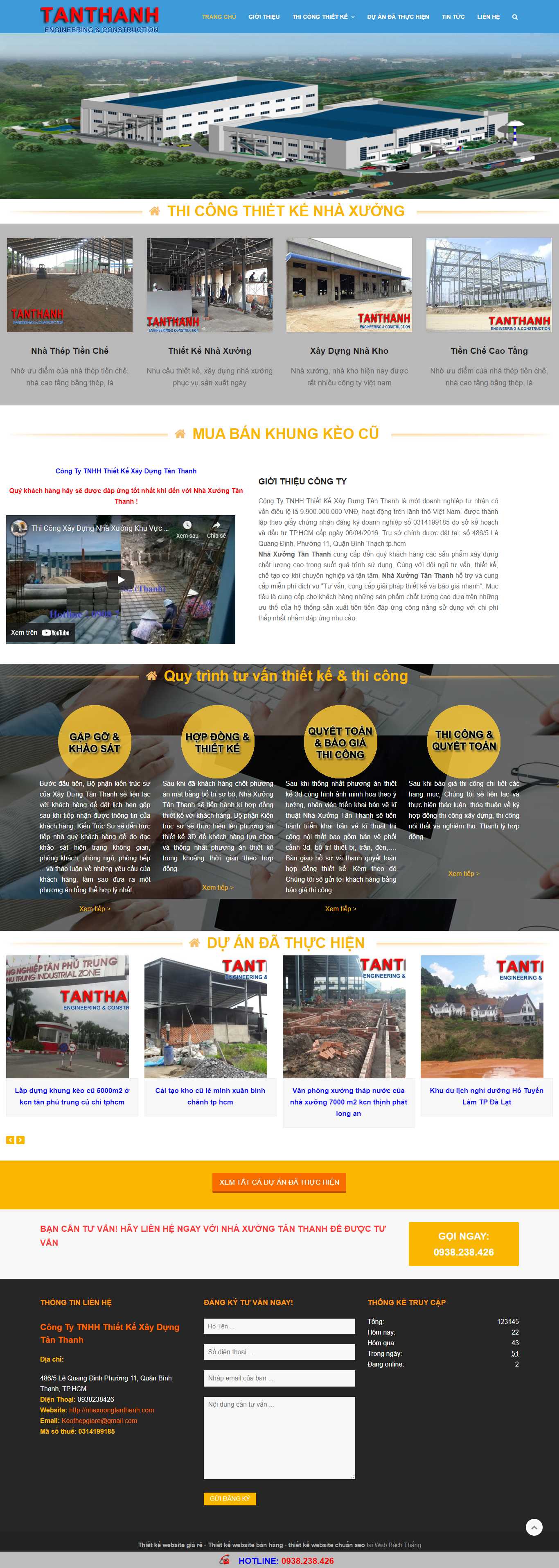 [giacongcokhihaiphong] Thiết kế Website Web xưởng cơ khí - nhaxuongtanthanhcom