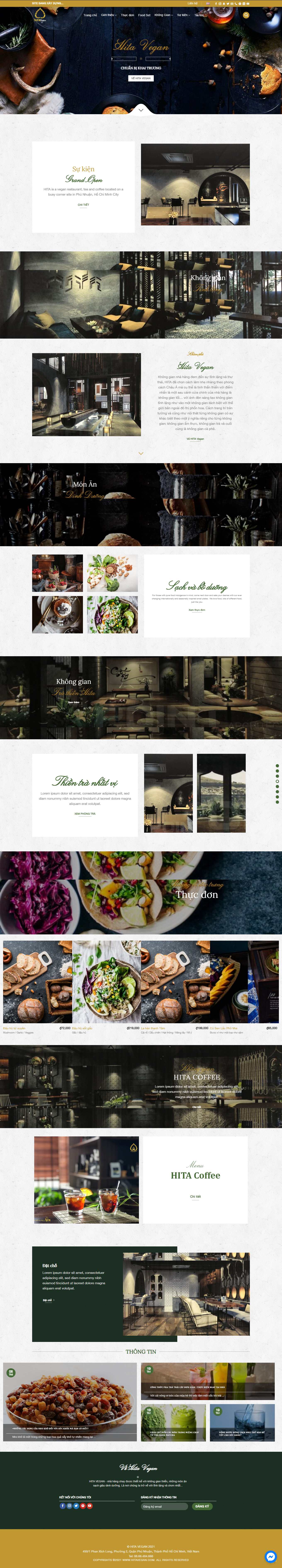 Thiết kế Website Web bán đồ ăn chay - hitavegancom