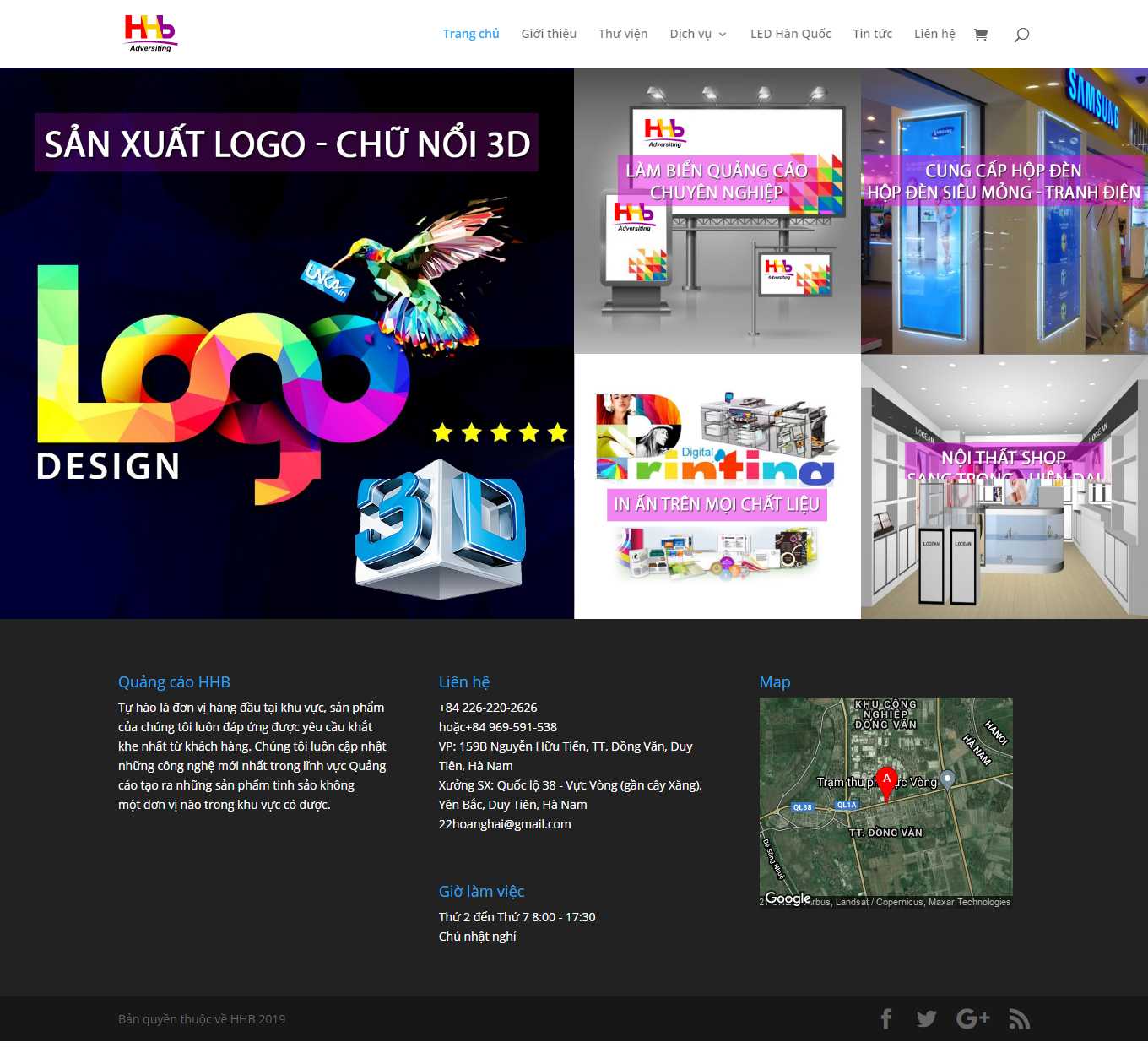 [quangcaonghiepphat] Thiết kế Website Web biển quảng cáo giá rẻ - quangcaohhbcom