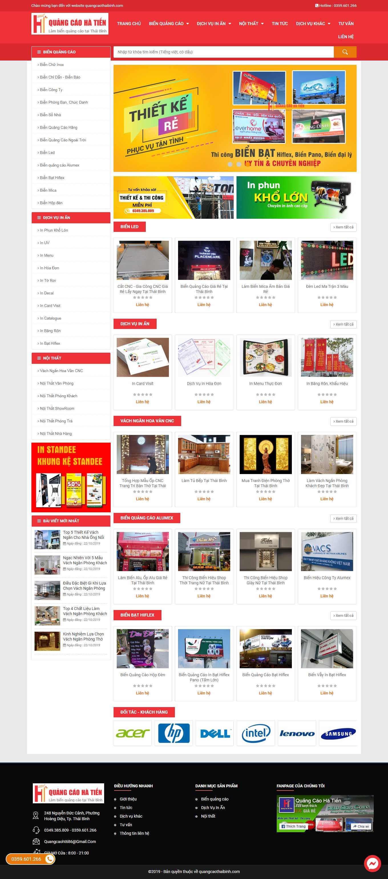 [quangcaonghiepphat] Thiết kế Website Web biển quảng cáo giá rẻ - quangcaothaibinhcom