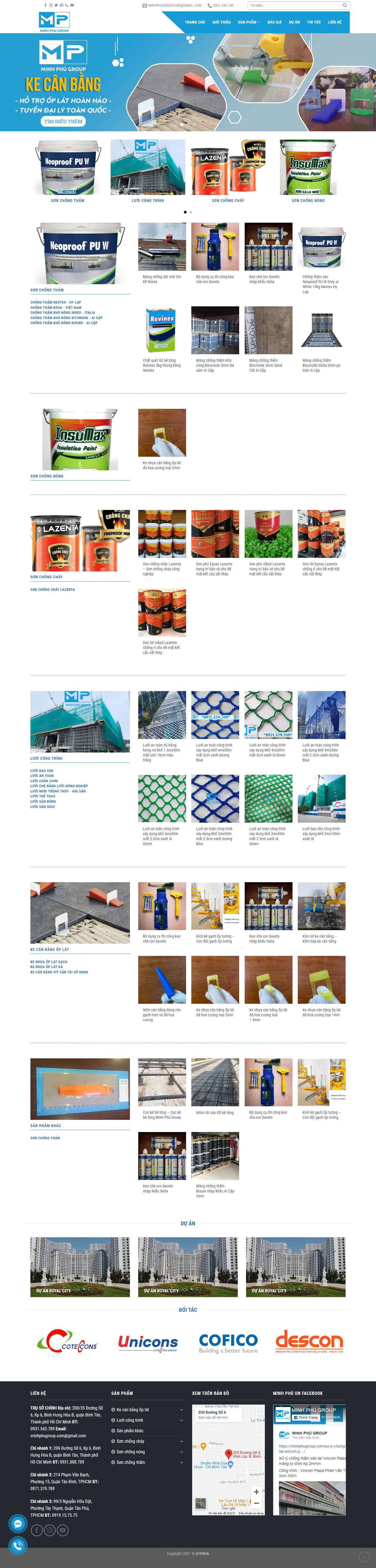 Thiết kế Website Web gạch đáp ốp lát - minhphugroupcom