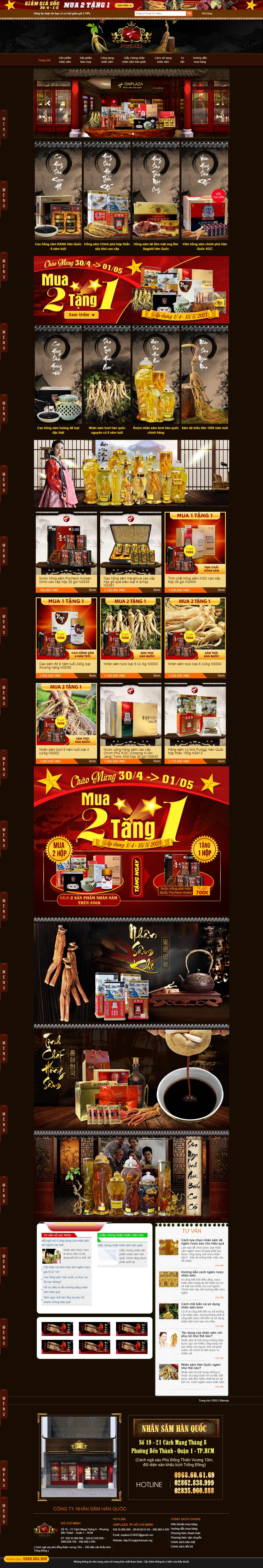 [ikute] Thiết kế Website Web bán nhân sâm linh chi - congtynhansamorg