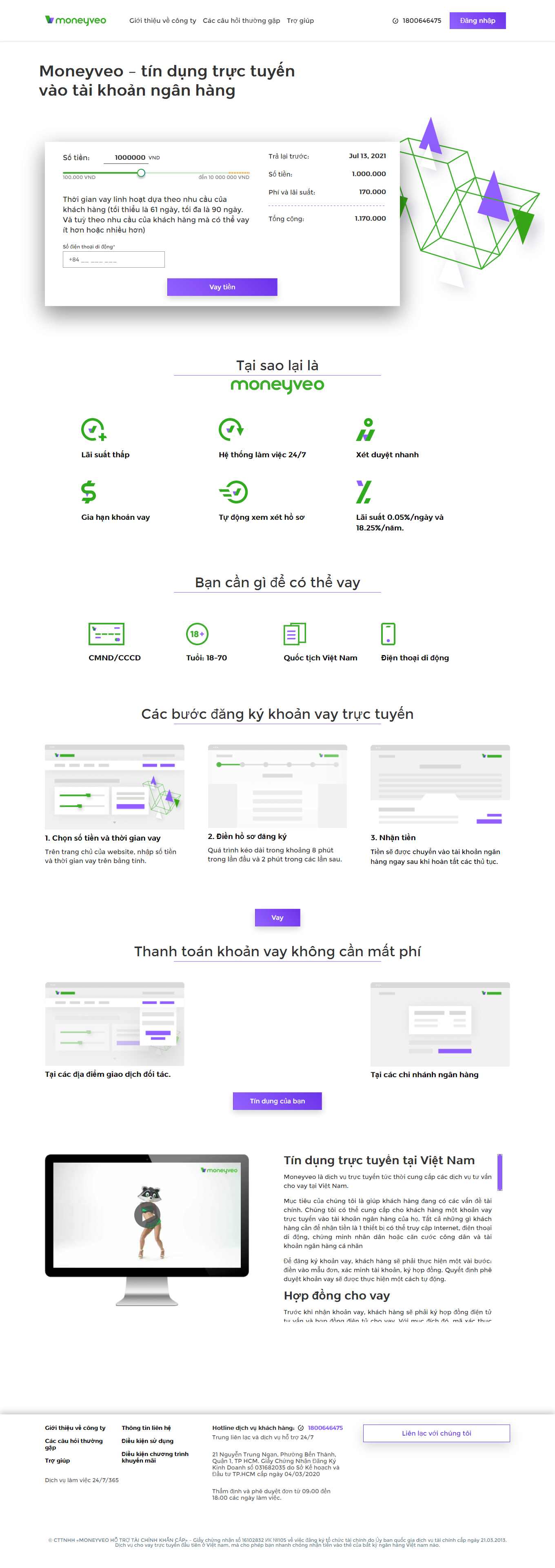 [vaytien] Thiết kế Website Web vay vốn tín dụng ngân hàng - moneyviovn