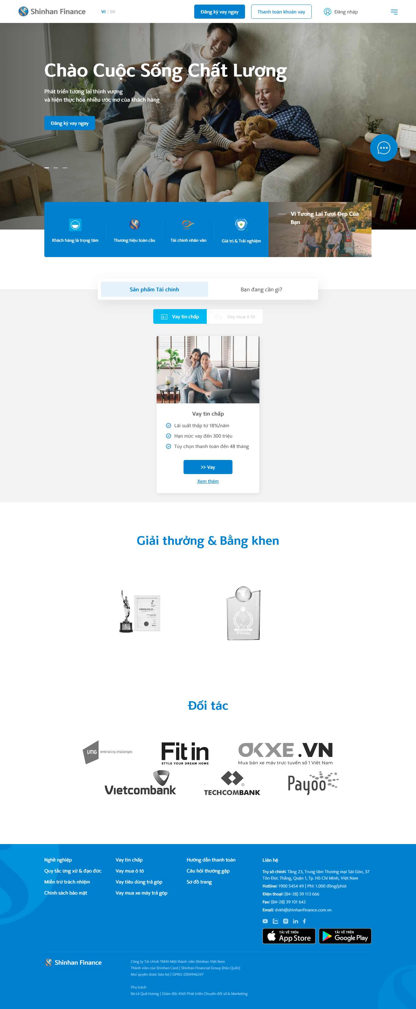 [vaytien] Thiết kế Website Web vay vốn tín dụng ngân hàng - wwwshinhanfinancecomvn