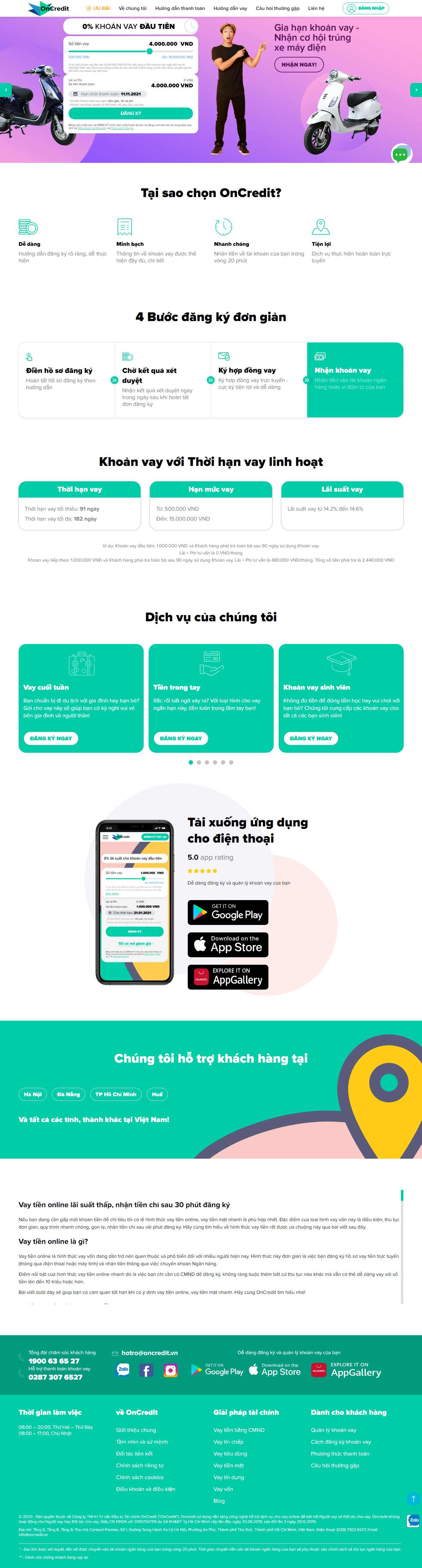 [vaytien] Thiết kế Website Web vay vốn tín dụng ngân hàng - oncreditvn