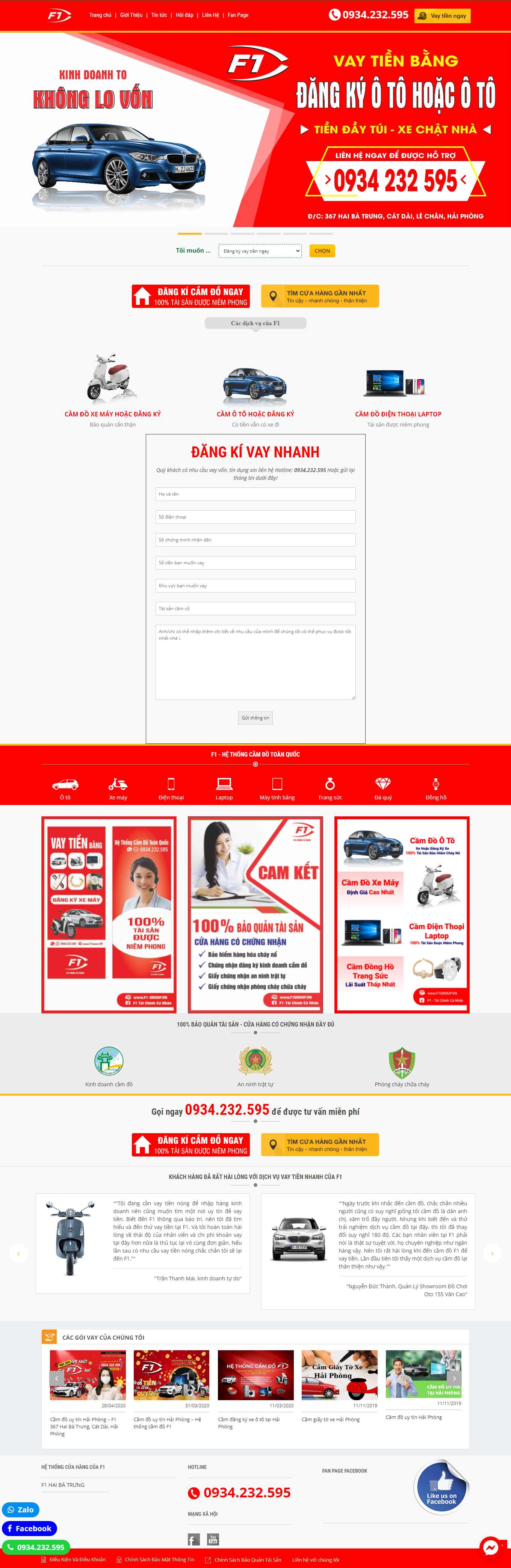 [dichvucamdoletruc] Thiết kế Website Web cầm đồ uy tín - f1groupvn