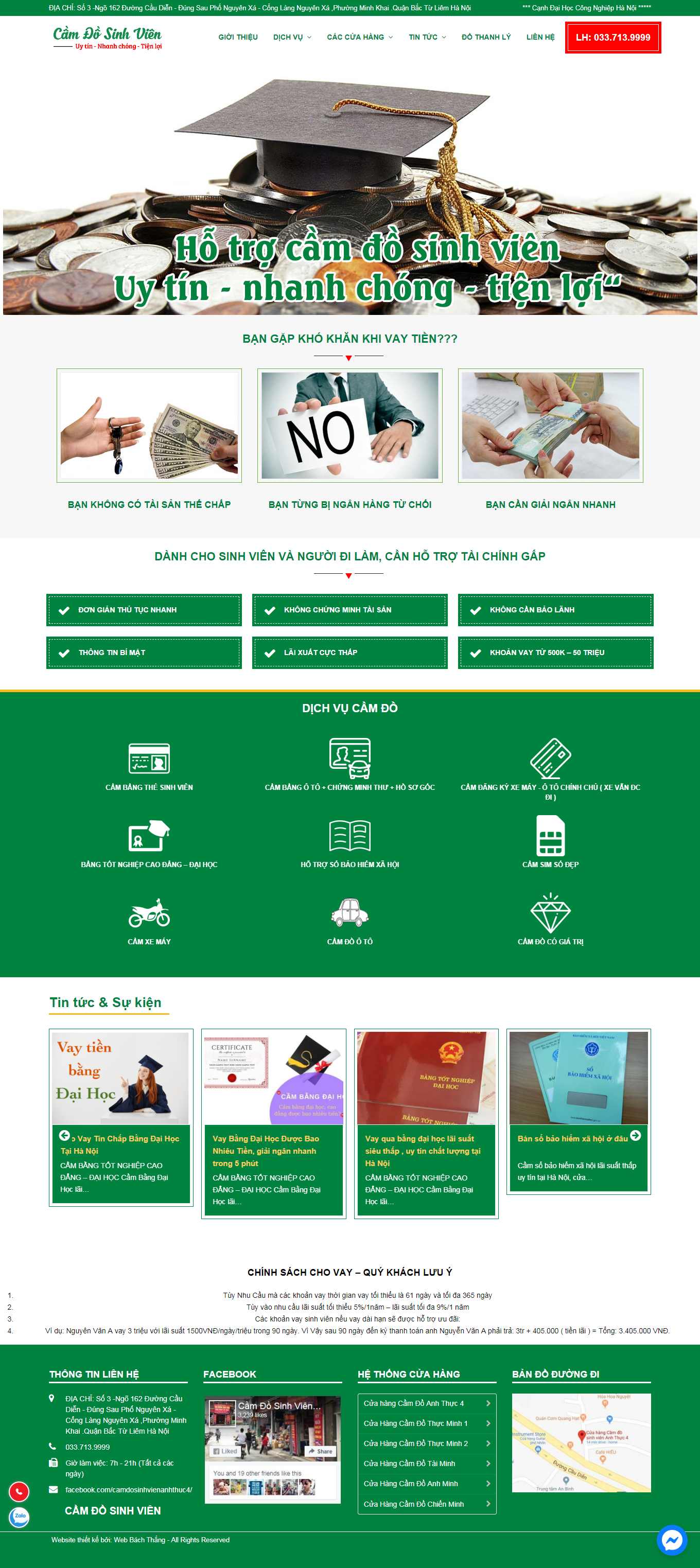 [dichvucamdoletruc] Thiết kế Website Web cầm đồ uy tín - camdosinhvienvn