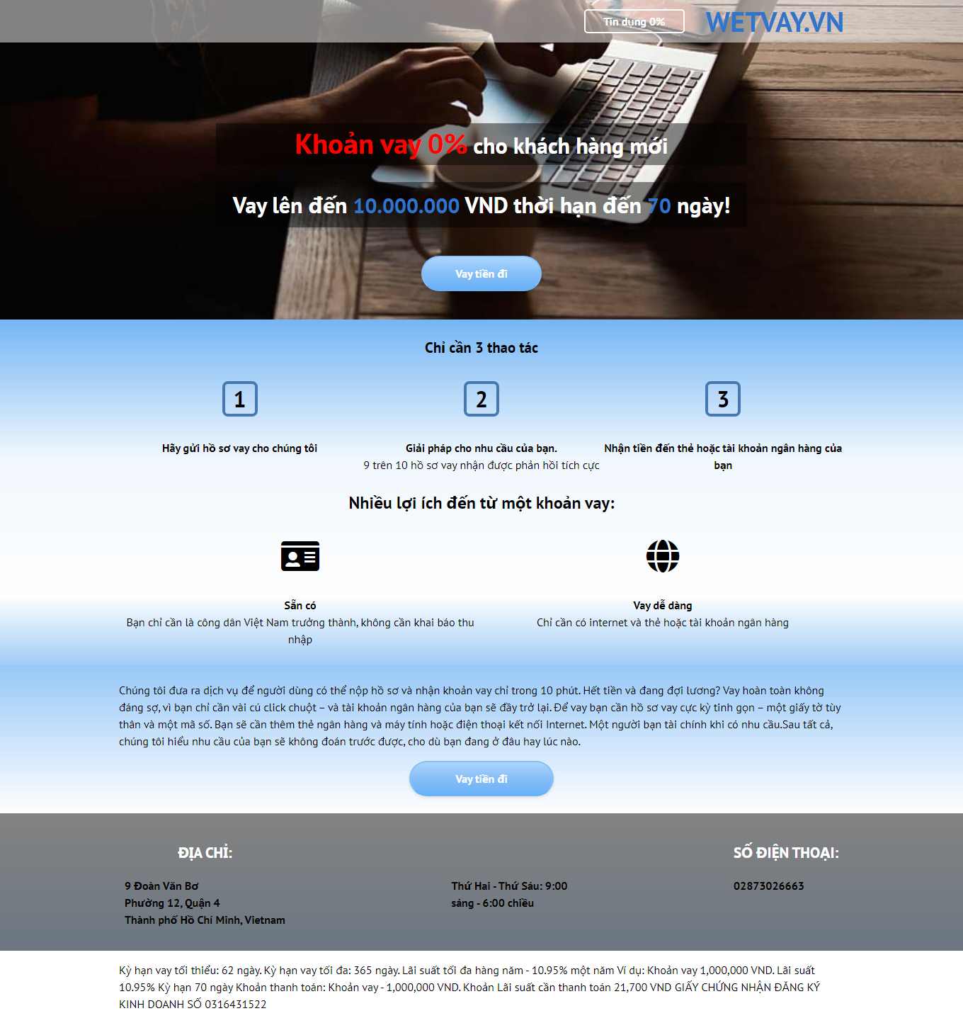[dichvucamdoletruc] Thiết kế Website Web cầm đồ uy tín - wetvayvn