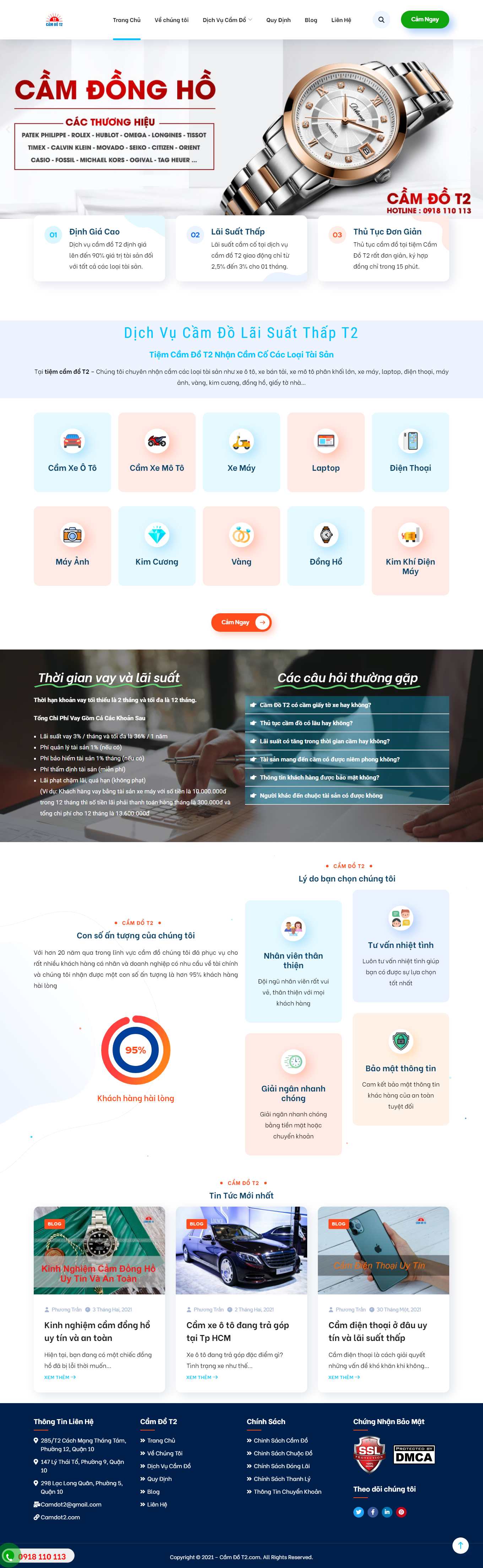 [dichvucamdoletruc] Thiết kế Website Web cầm đồ uy tín - camdot2com