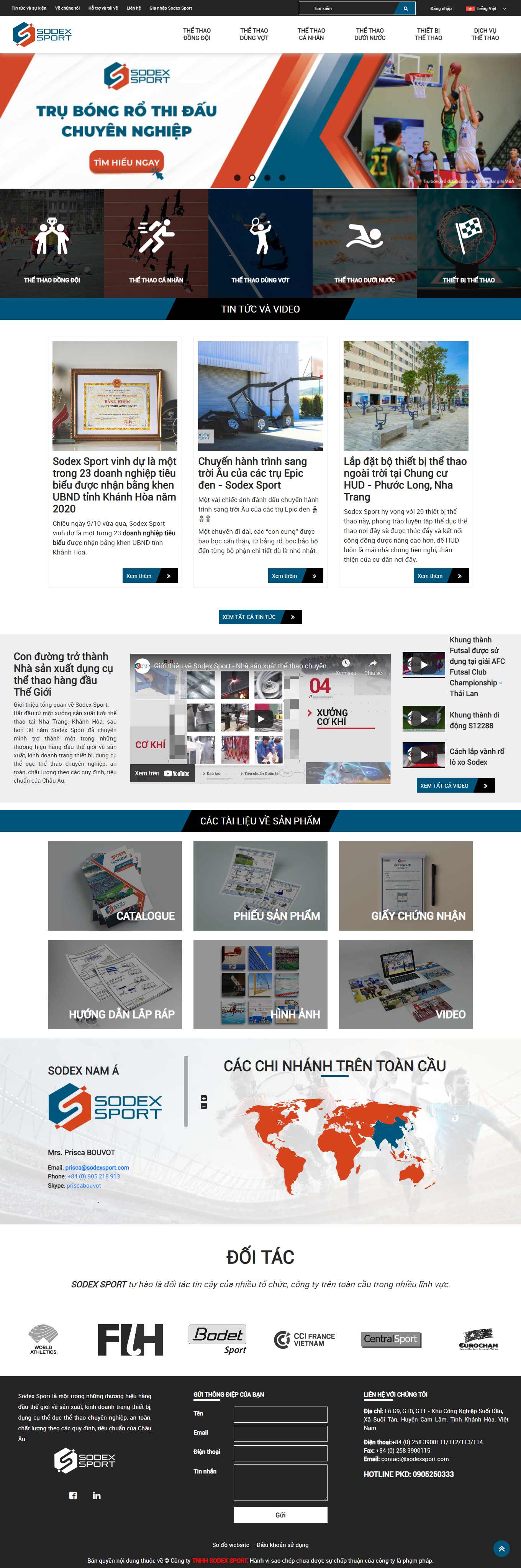 [zocker] Thiết kế Website Web dụng cụ thể thao - wwwsodexsportvn