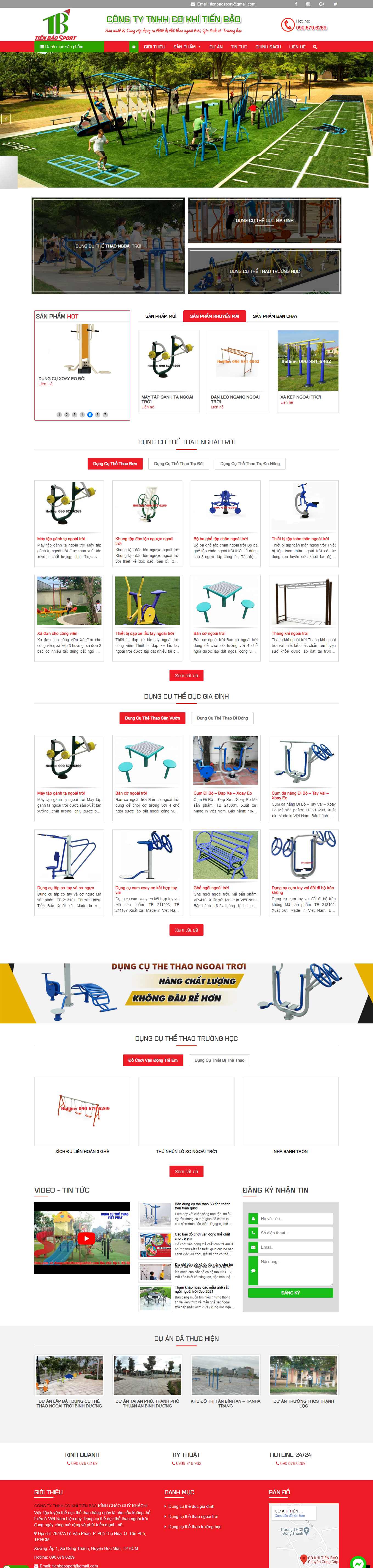 [zocker] Thiết kế Website Web dụng cụ thể thao - dungcuthethaongoaitroicom