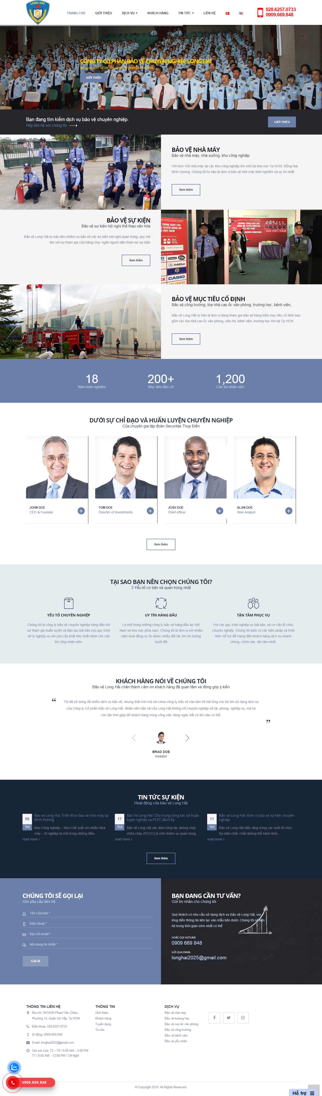 [thamtuphuctam] Thiết kế Website Web thuê vệ sĩ - dichvubaovelonghaicomvn