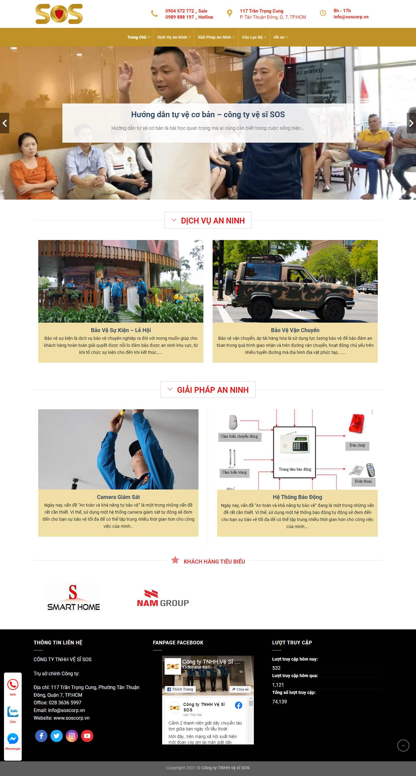 [thamtuphuctam] Thiết kế Website Web thuê vệ sĩ - soscorpvn