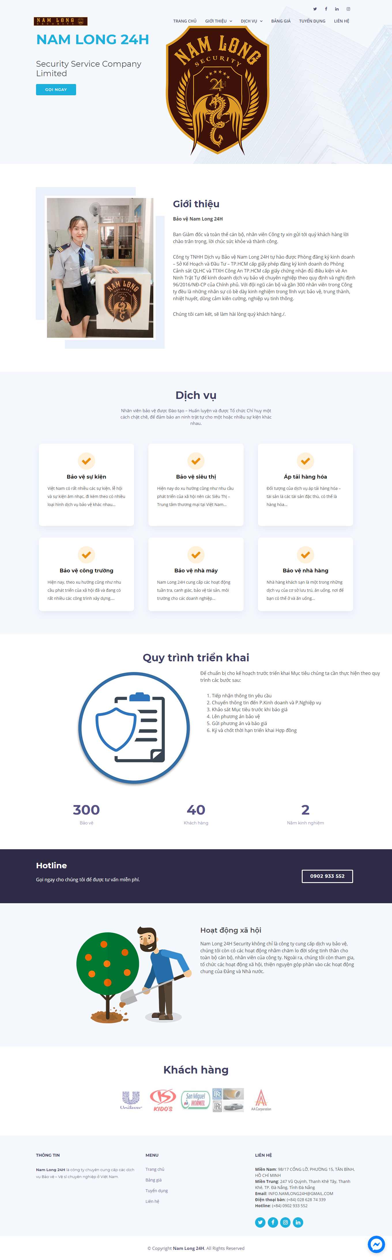 [thamtuphuctam] Thiết kế Website Web thuê vệ sĩ - namlong24hvn