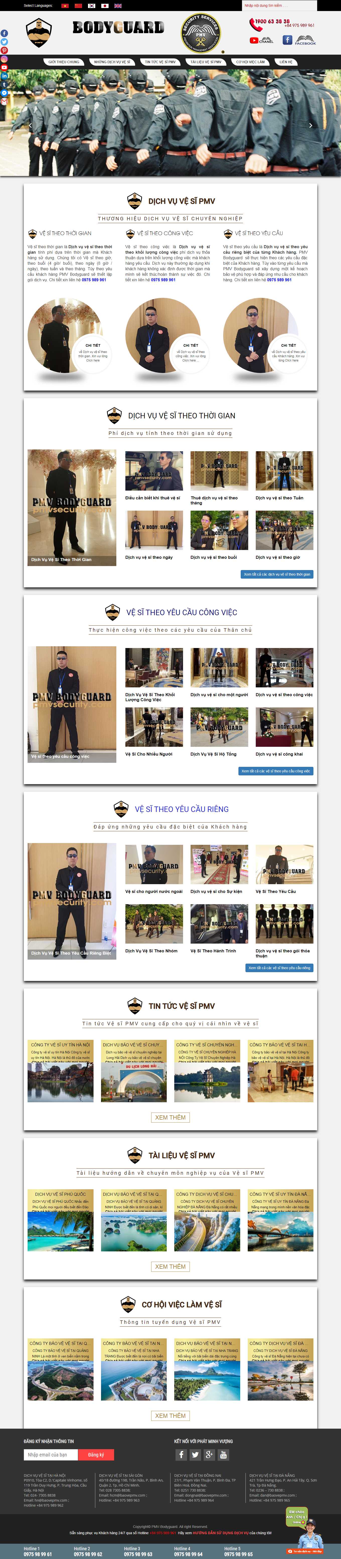 [thamtuphuctam] Thiết kế Website Web thuê vệ sĩ - dichvuvesivn