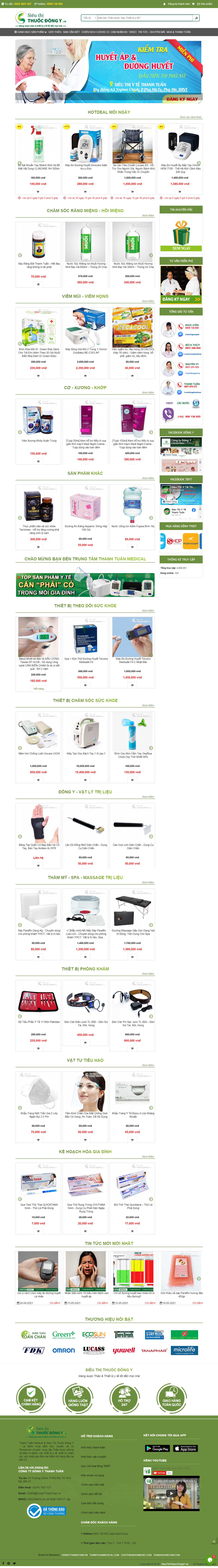 Thiết kế Website Web nhà thuốc đông y - sieuthithuocdongyvn