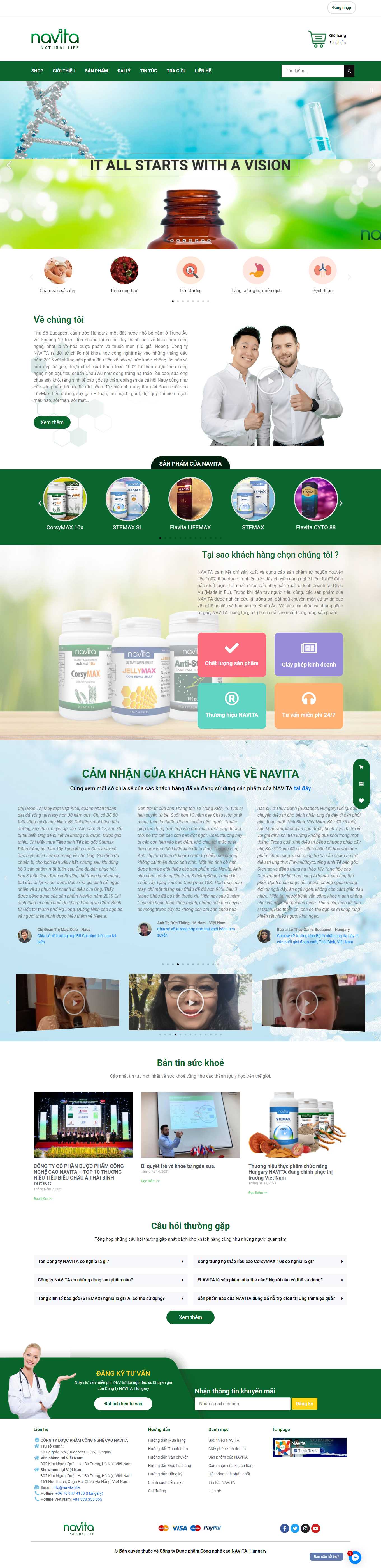 Thiết kế Website Web nhà thuốc đông y - navitalife