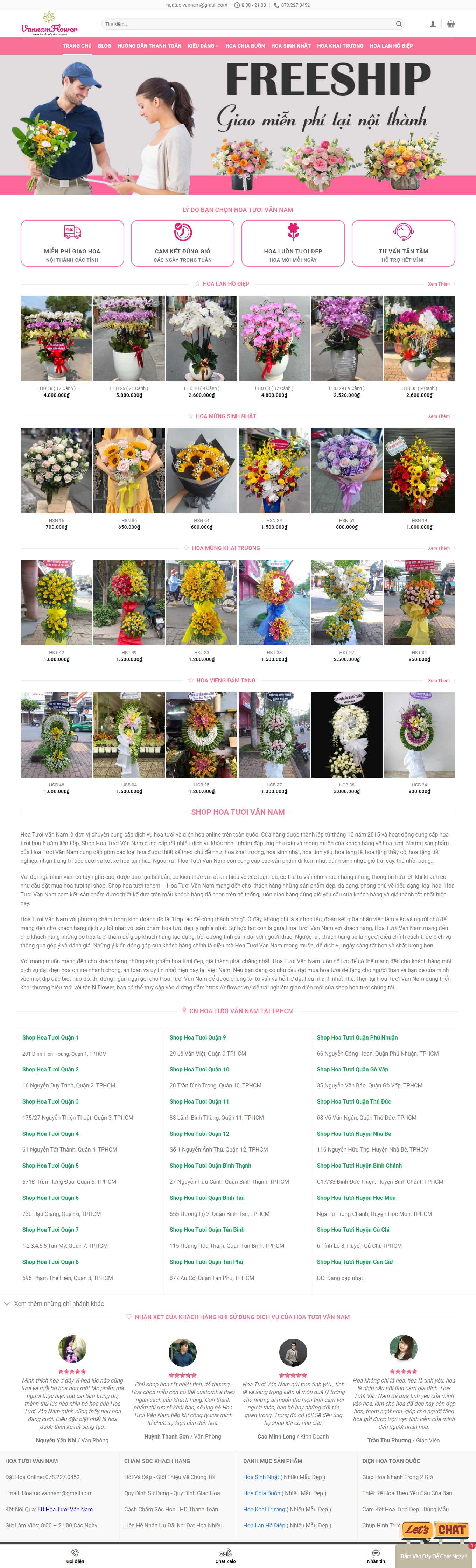 [hoatot] Thiết kế Website Web shop bán hoa - hoatuoivannamcom
