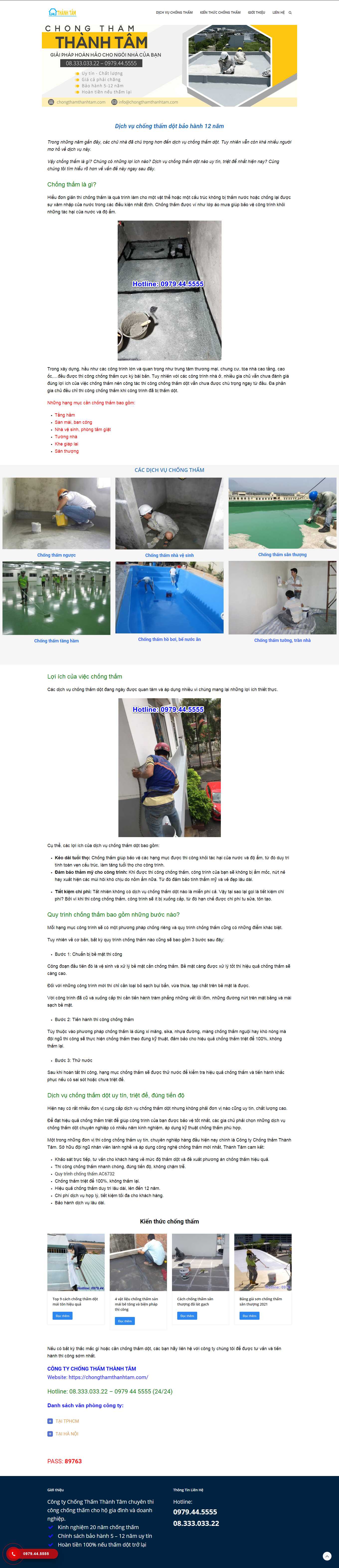 [nipponpaint] Thiết kế Website Web chống thấm - chongthamthanhtamcom